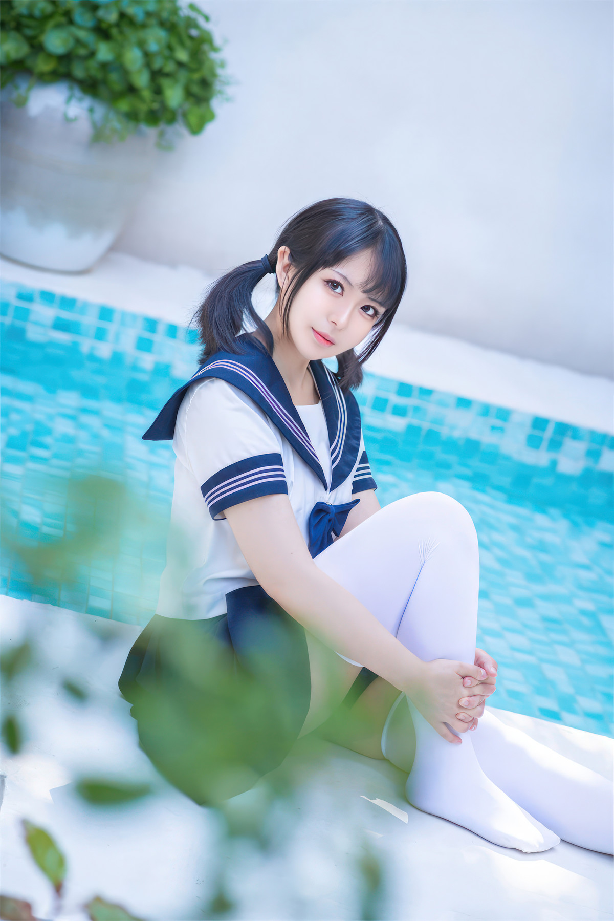 Cosplay 虎森森 JK死库水 JK Water Splash