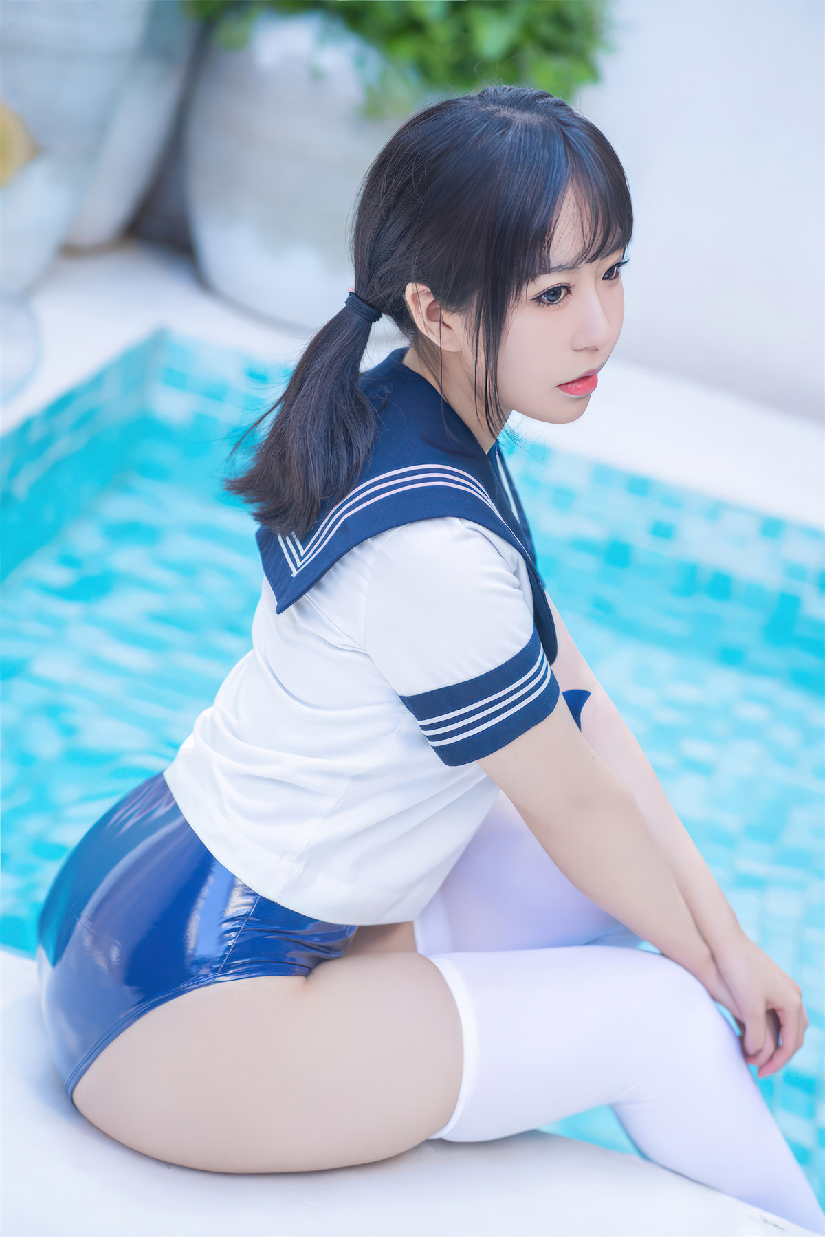 Cosplay 虎森森 JK死库水 JK Water Splash