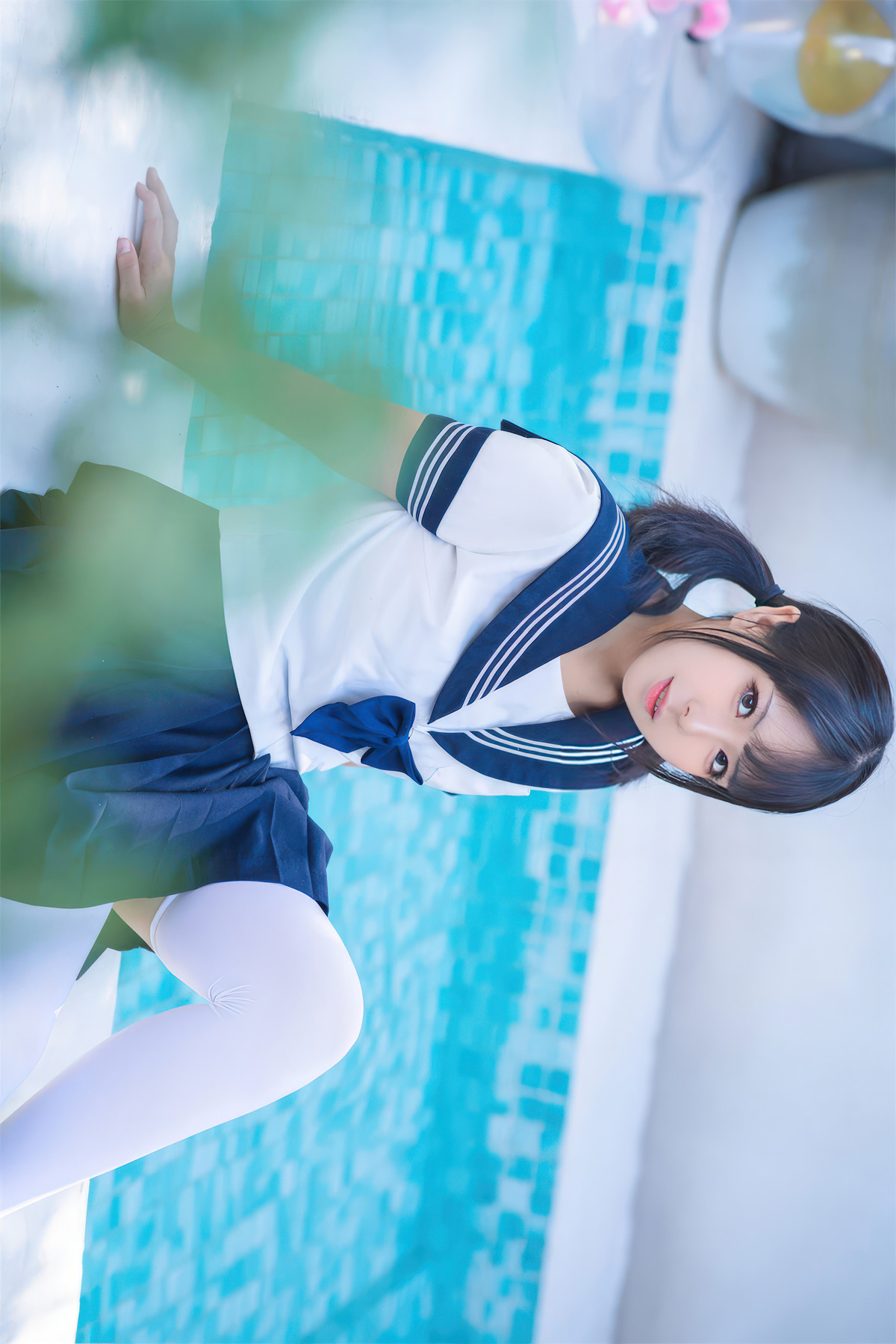 Cosplay 虎森森 JK死库水 JK Water Splash