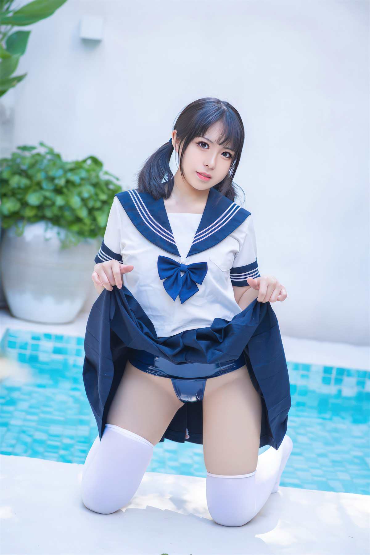 Cosplay 虎森森 JK死库水 JK Water Splash