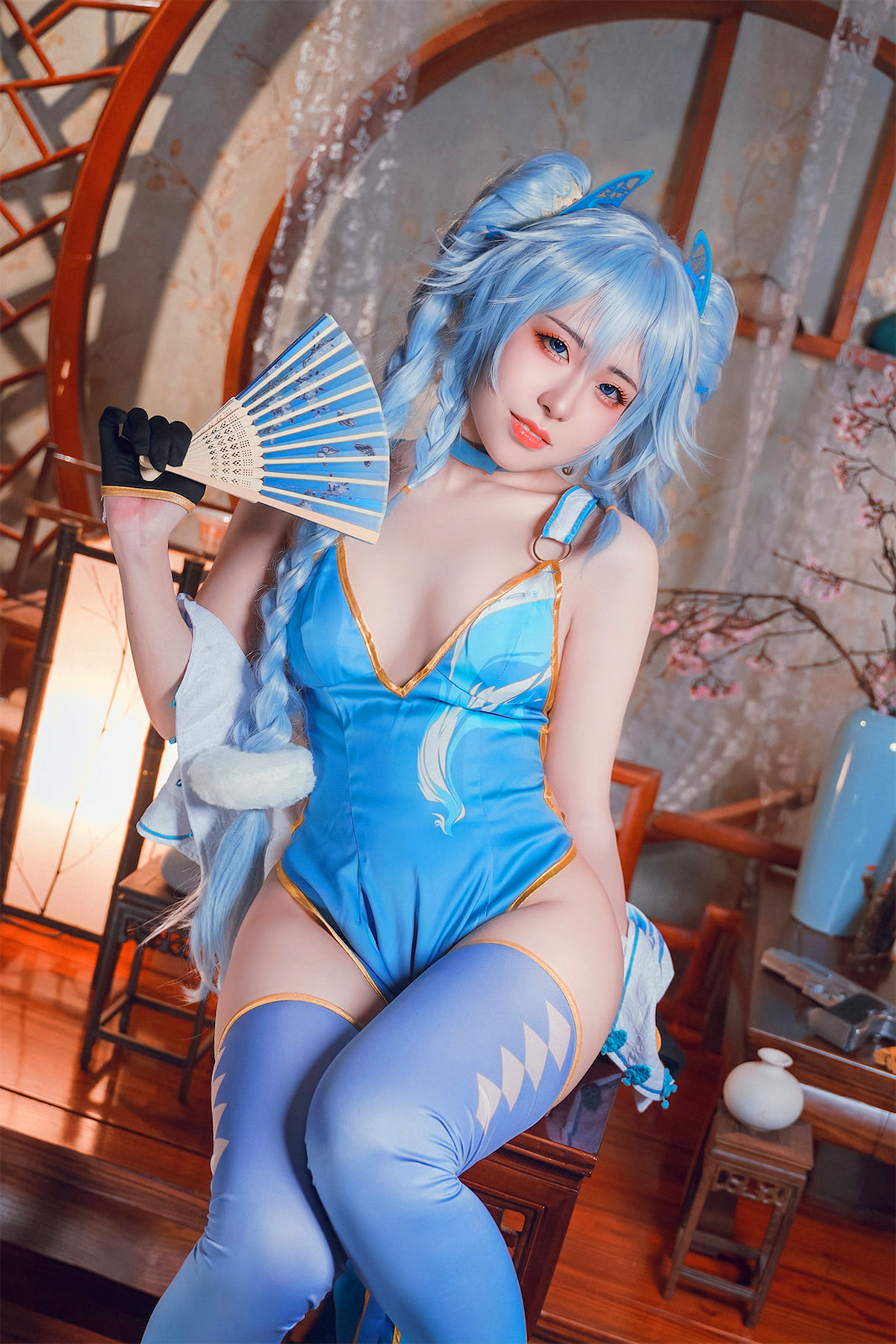 Cosplay 虎森森 少女前线 翠雀媚