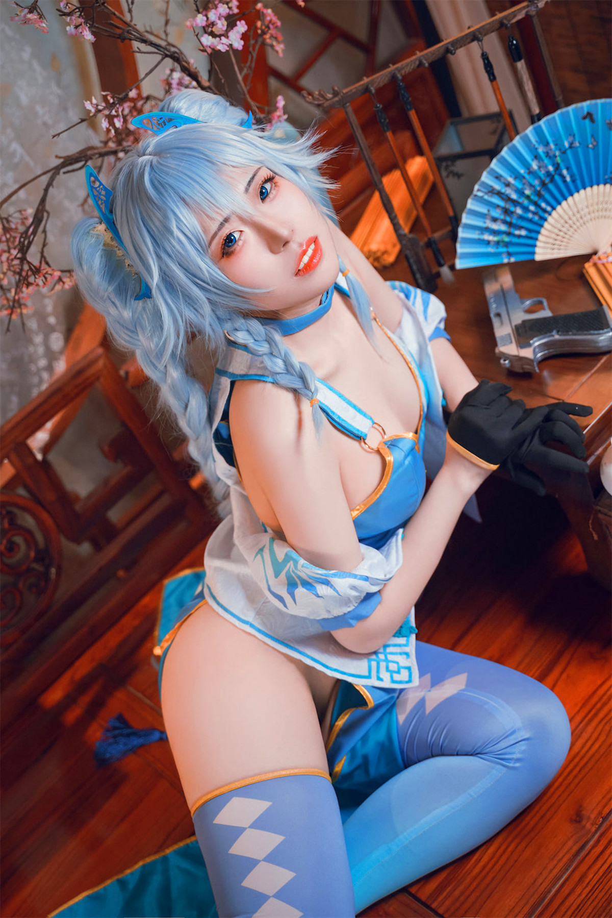 Cosplay 虎森森 少女前线 翠雀媚