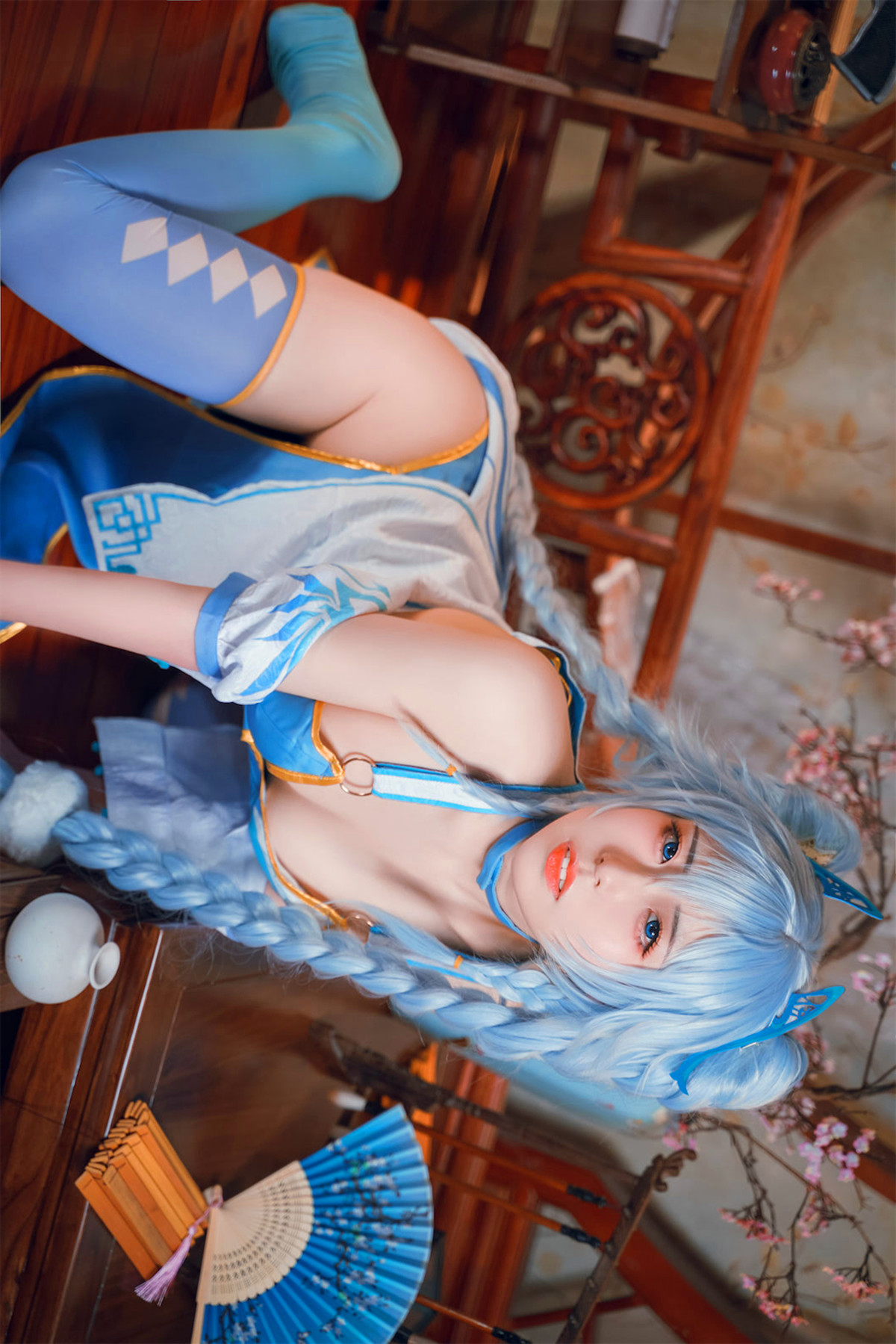 Cosplay 虎森森 少女前线 翠雀媚