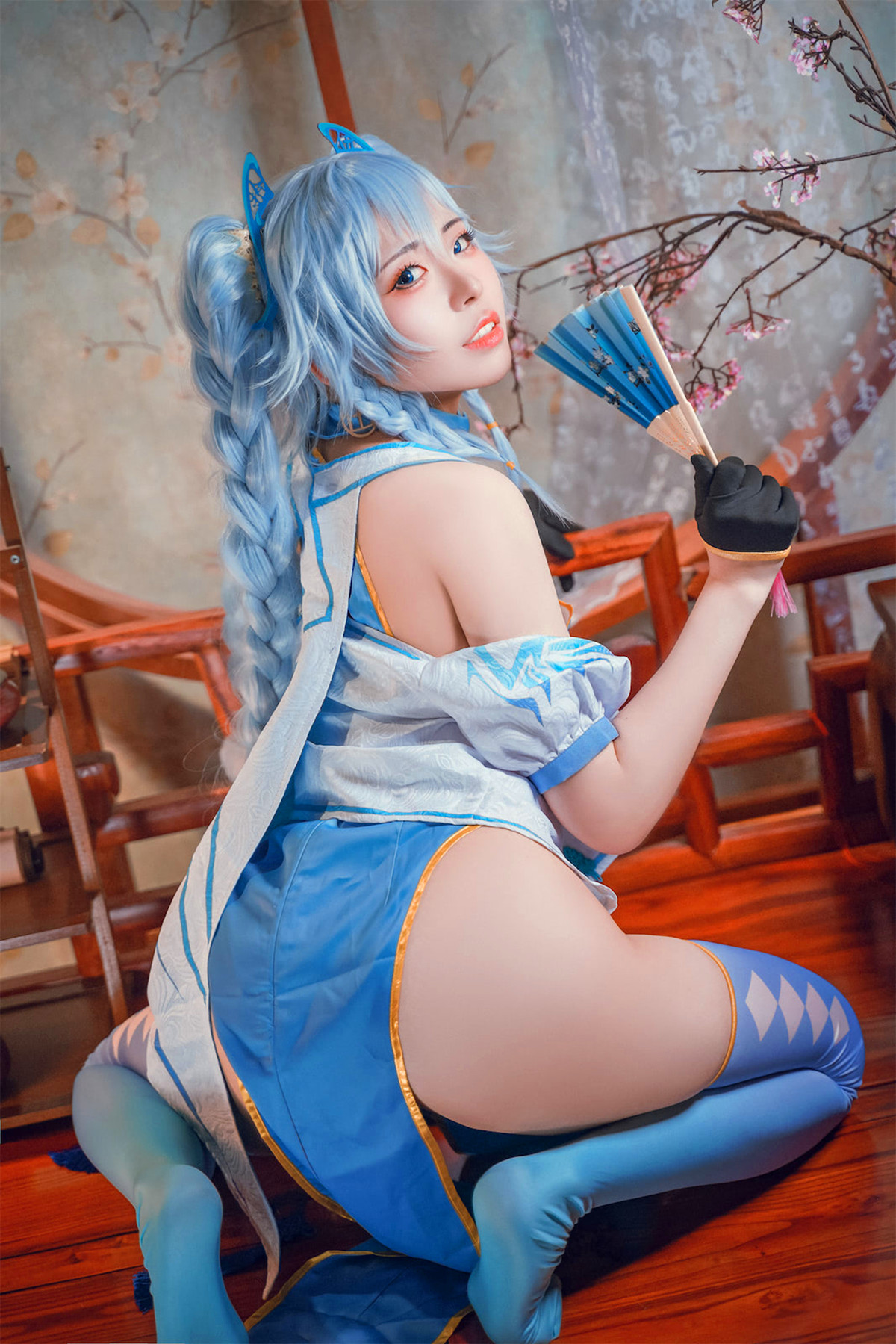 Cosplay 虎森森 少女前线 翠雀媚