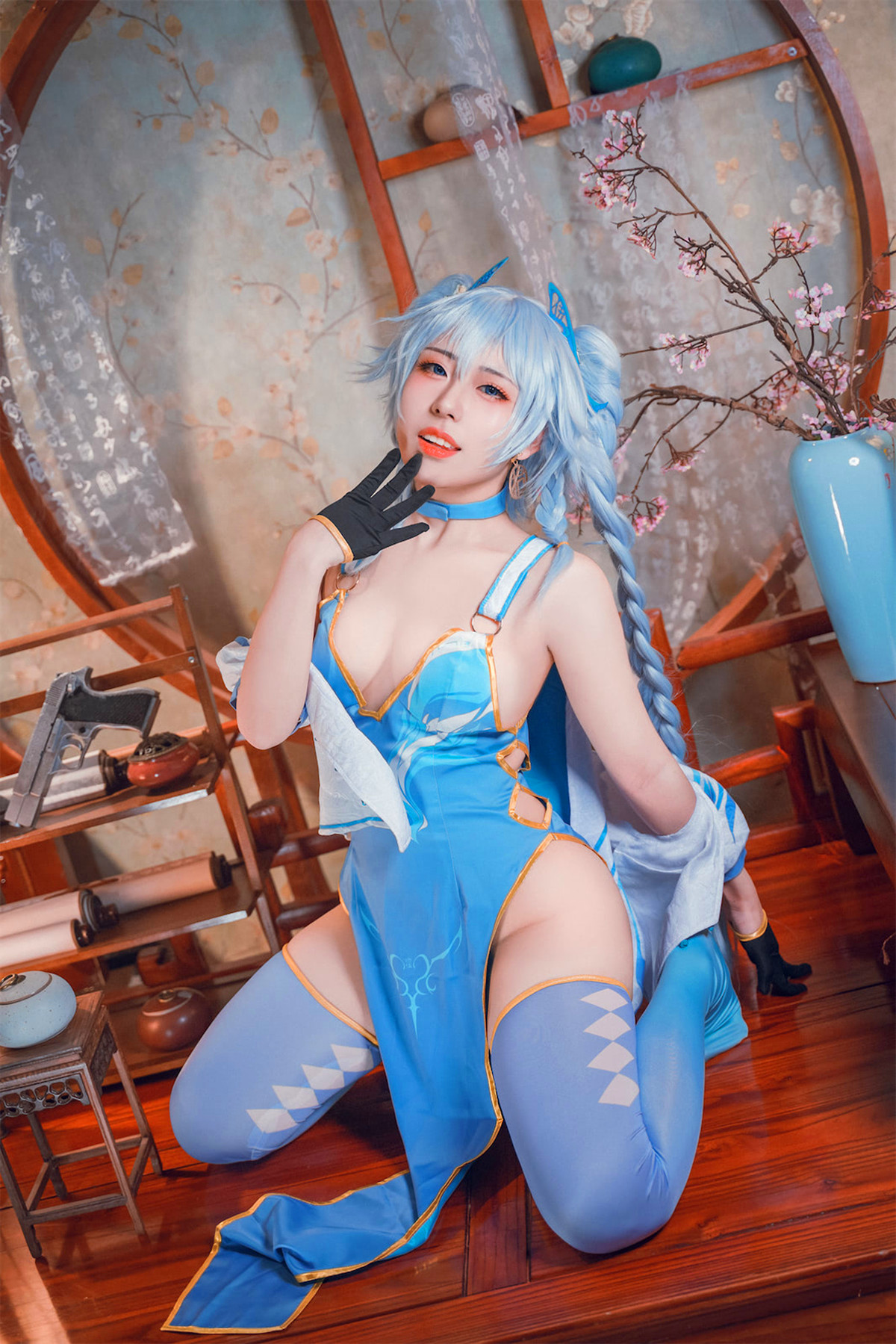 Cosplay 虎森森 少女前线 翠雀媚