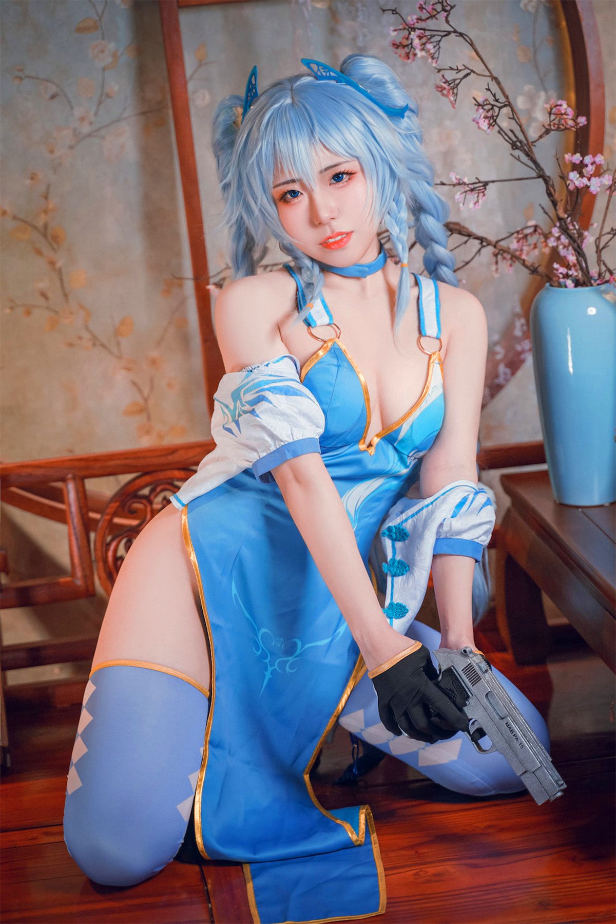 Cosplay 虎森森 少女前线 翠雀媚