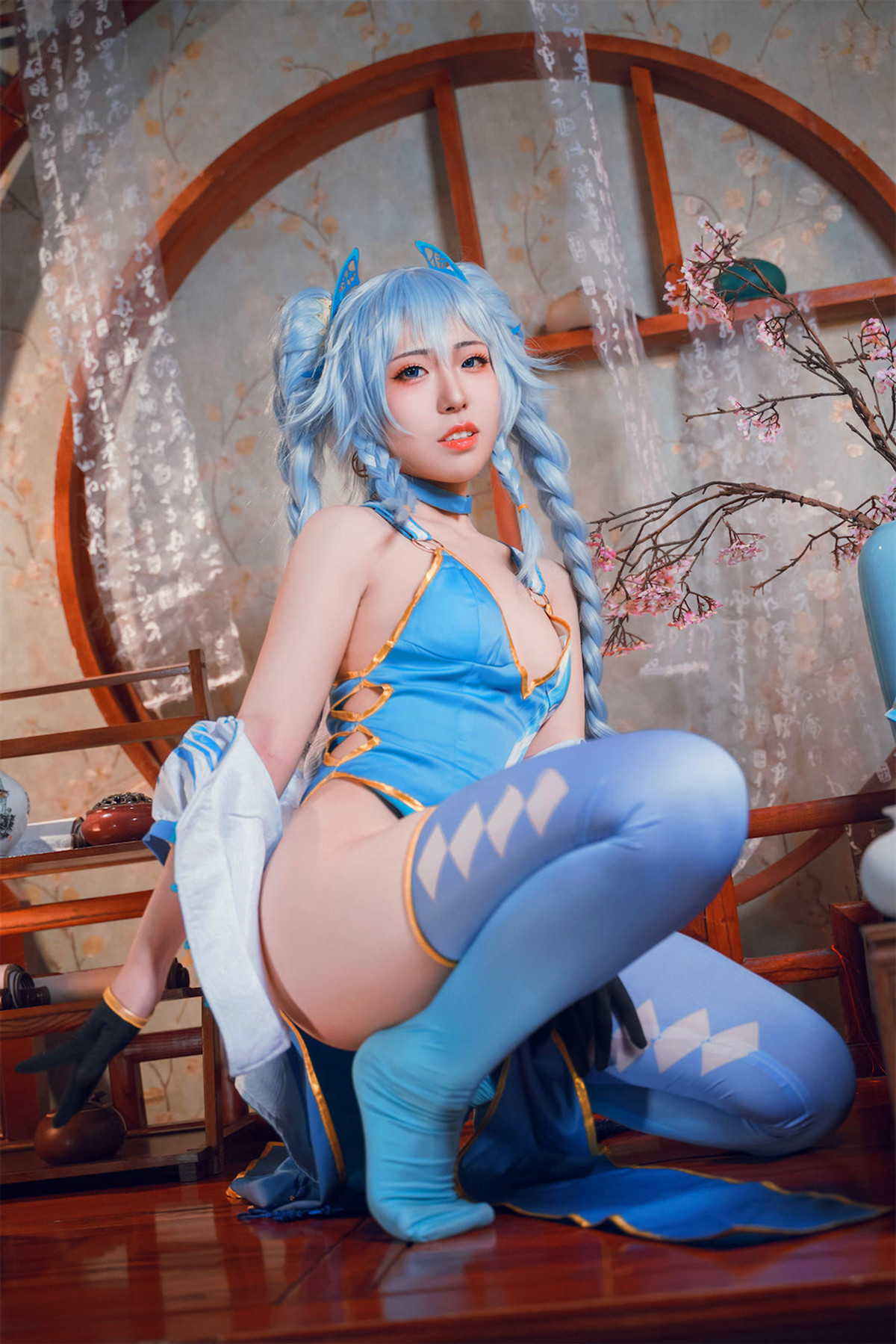 Cosplay 虎森森 少女前线 翠雀媚