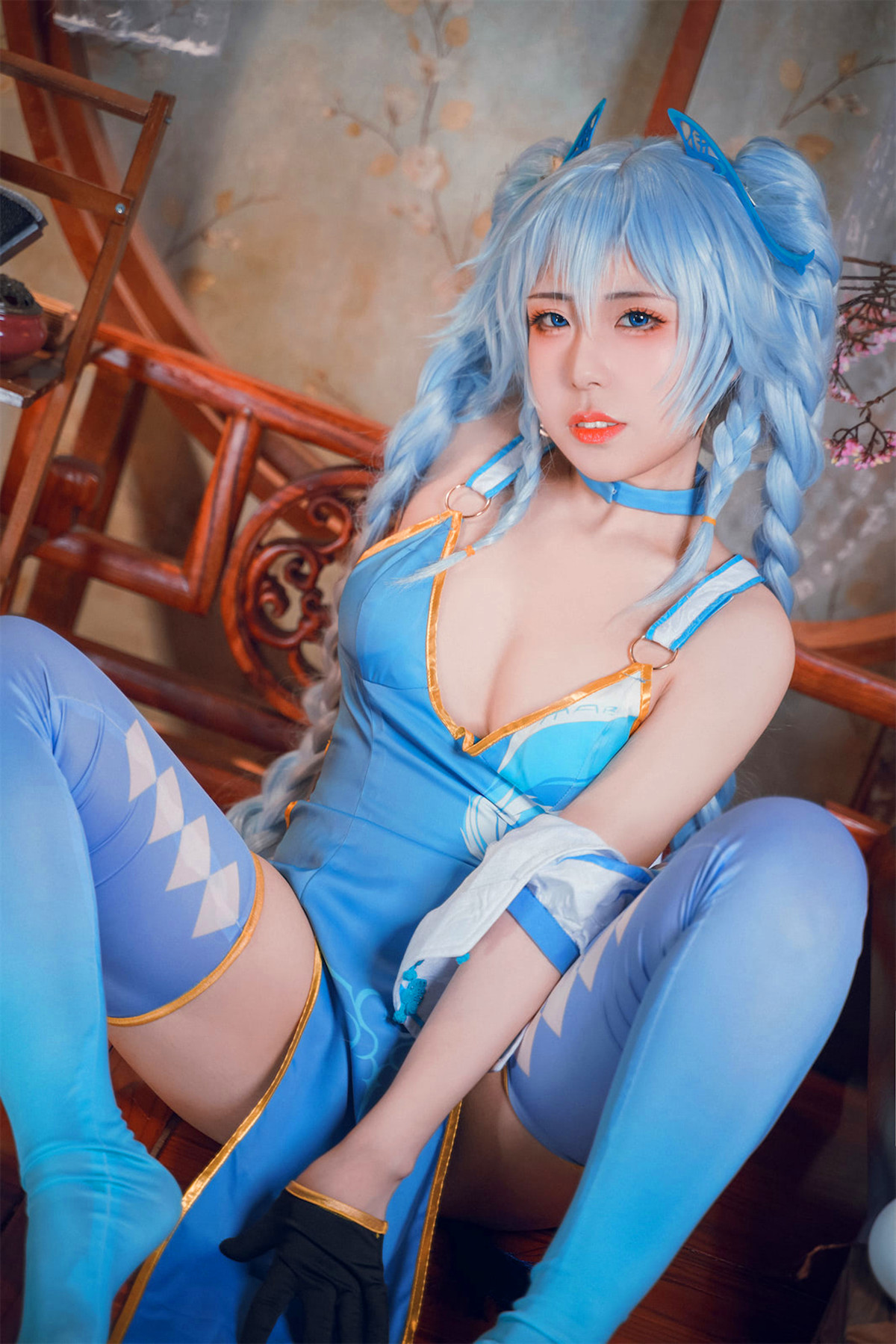 Cosplay 虎森森 少女前线 翠雀媚