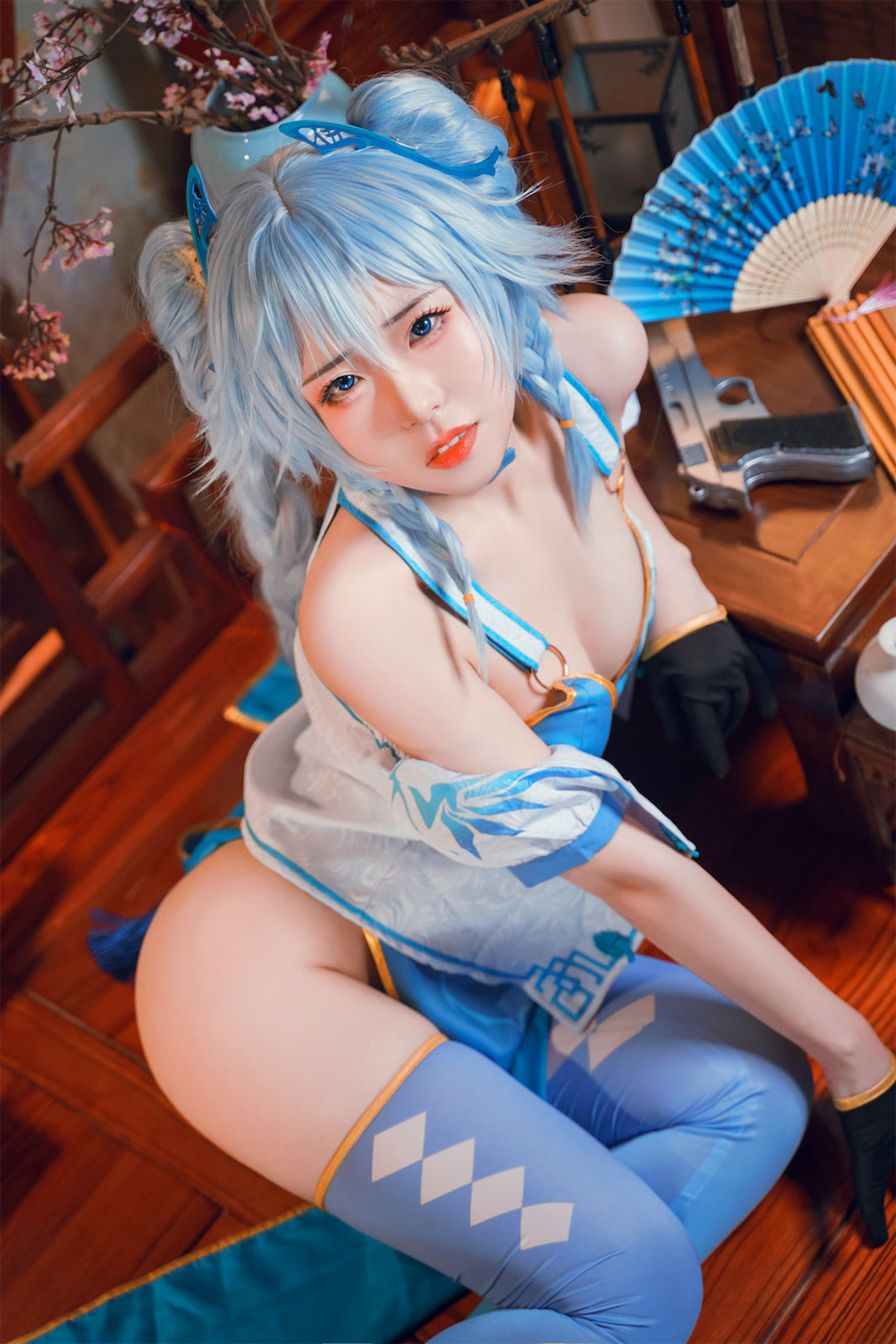 Cosplay 虎森森 少女前线 翠雀媚