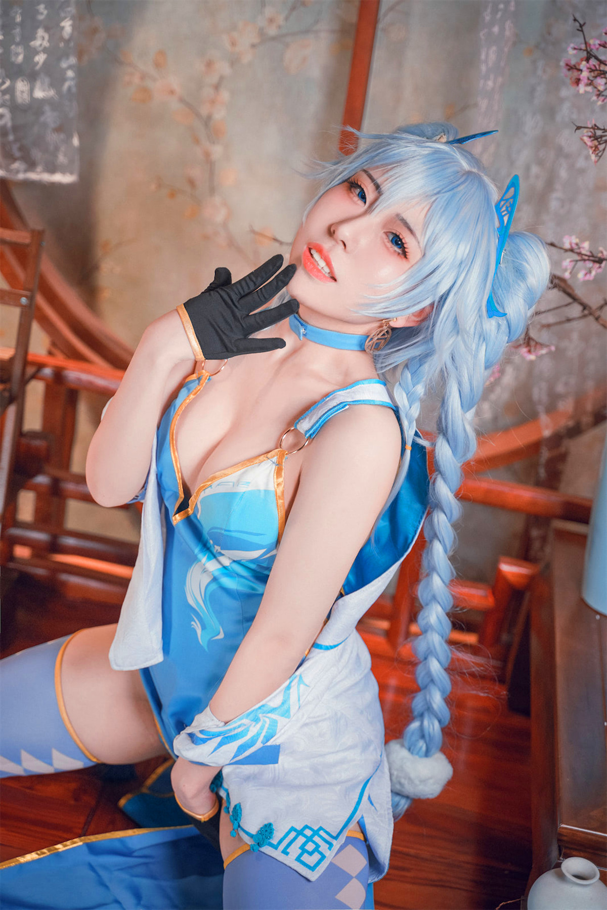 Cosplay 虎森森 少女前线 翠雀媚