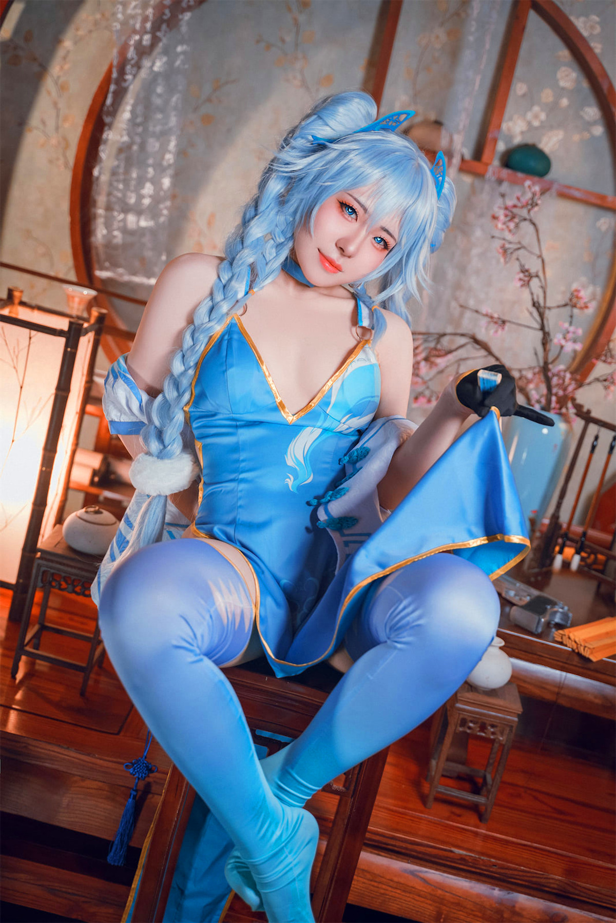 Cosplay 虎森森 少女前线 翠雀媚