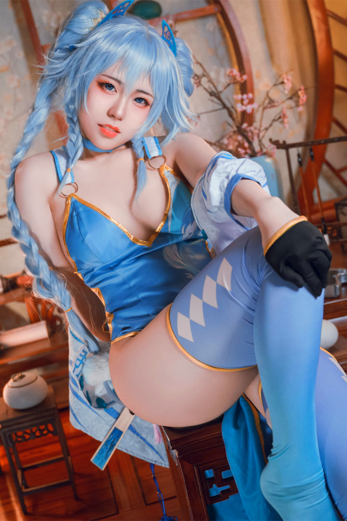 Cosplay 虎森森 少女前线 翠雀媚