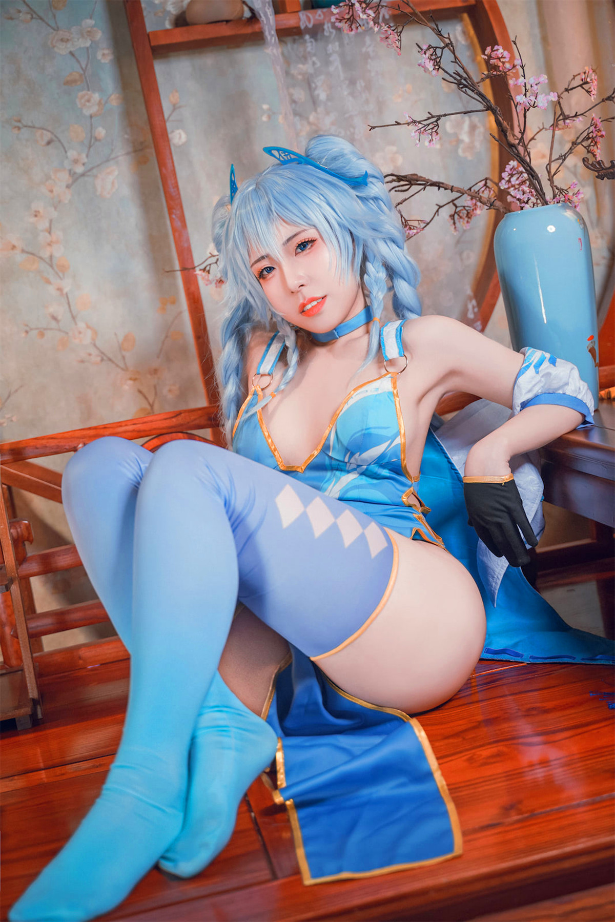 Cosplay 虎森森 少女前线 翠雀媚