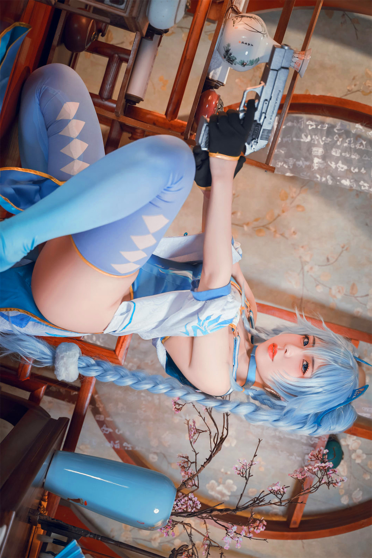 Cosplay 虎森森 少女前线 翠雀媚