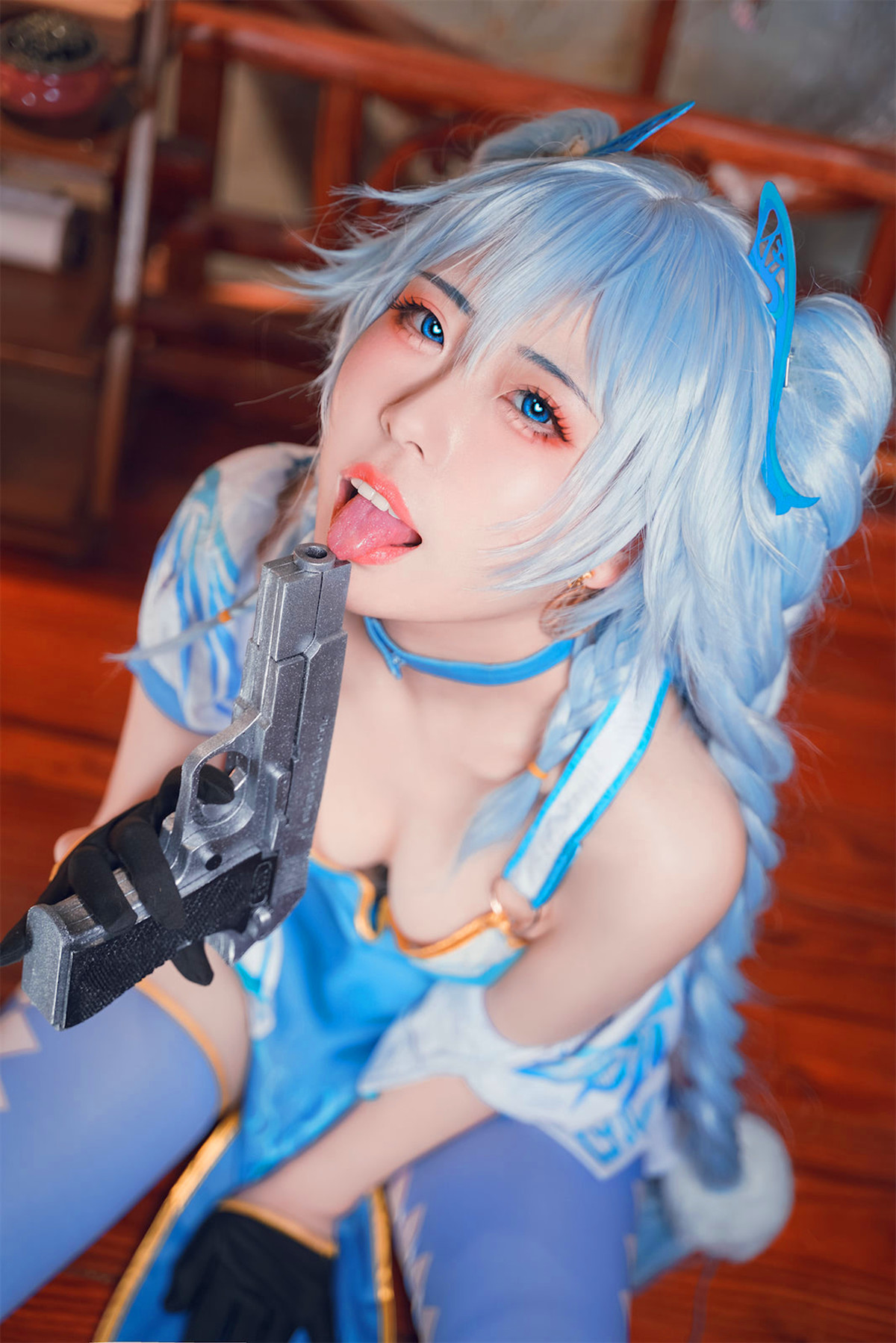 Cosplay 虎森森 少女前线 翠雀媚