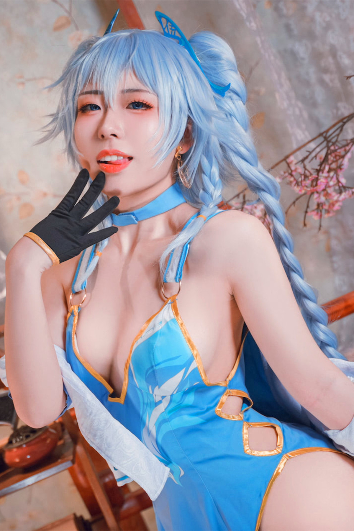 Cosplay 虎森森 少女前线 翠雀媚