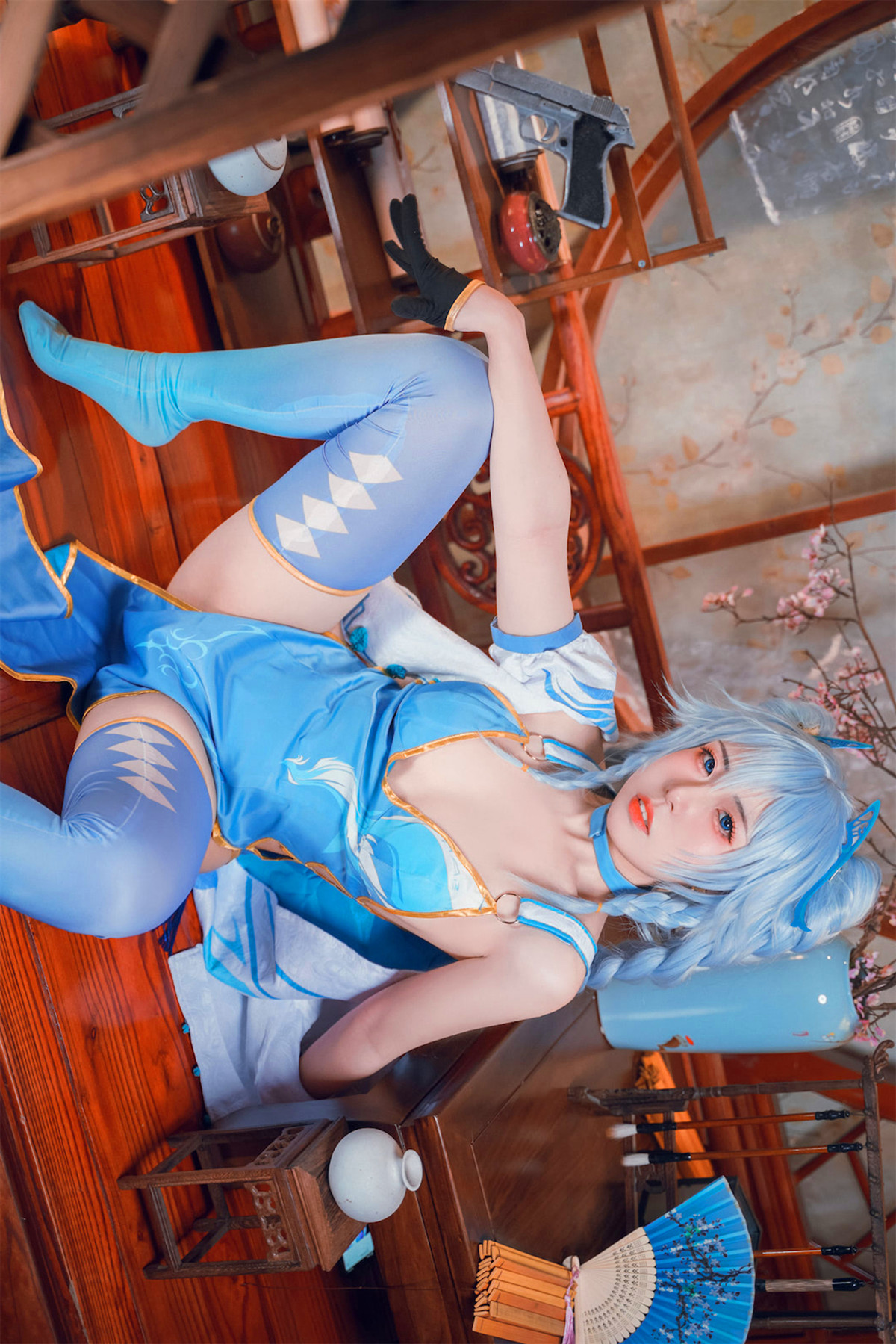 Cosplay 虎森森 少女前线 翠雀媚