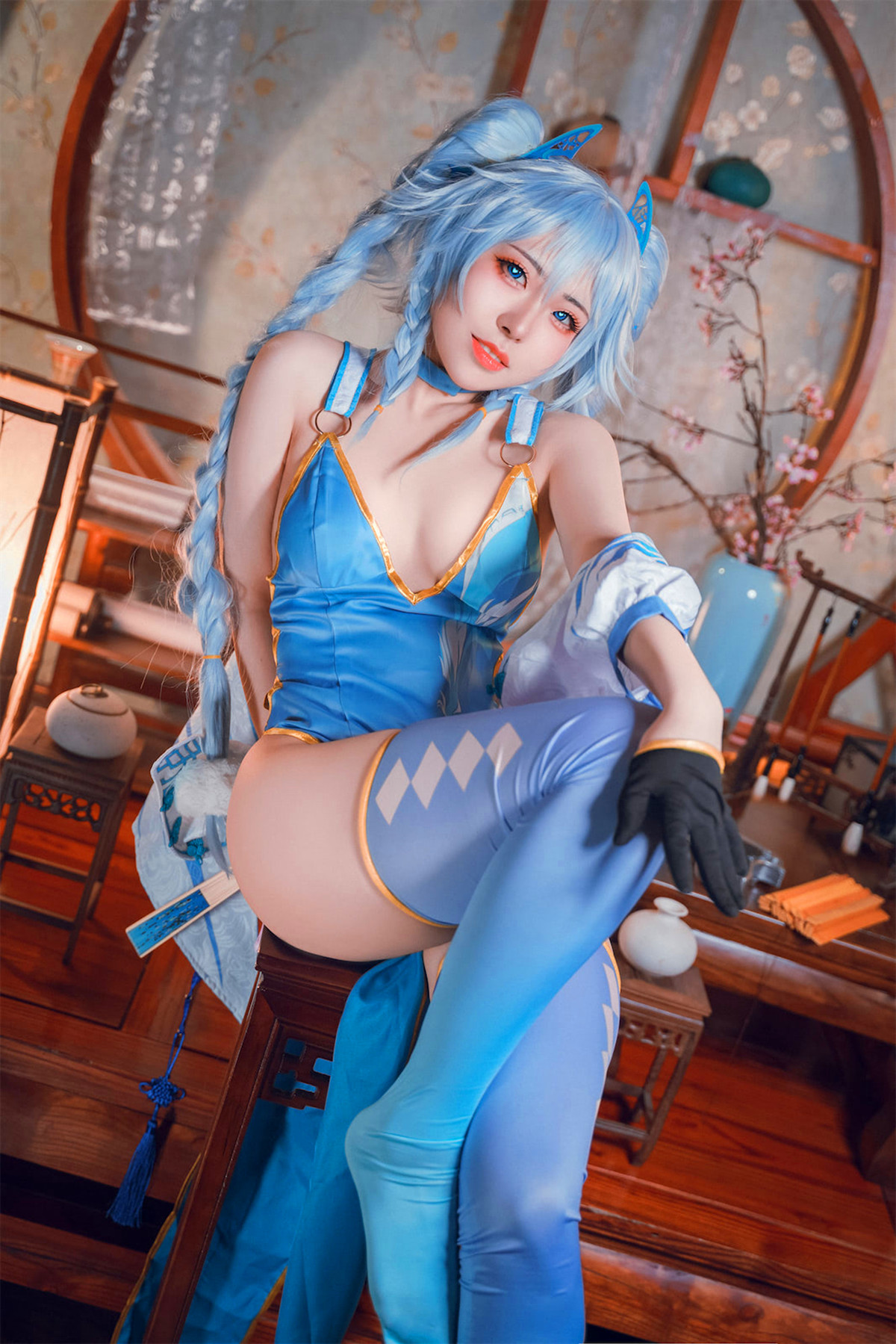 Cosplay 虎森森 少女前线 翠雀媚