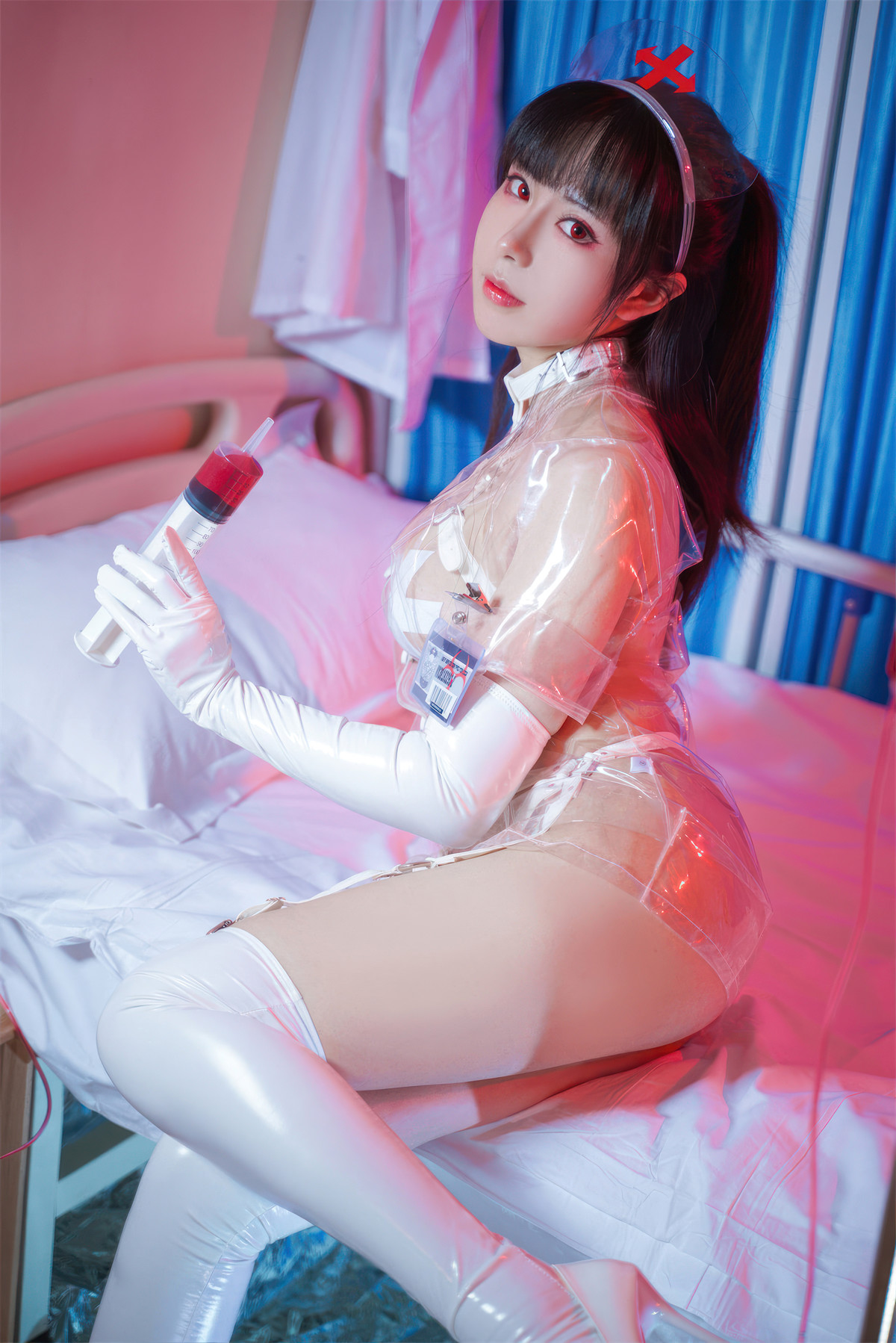 Cosplay 虎森森 透明护士 Transparent Nurse