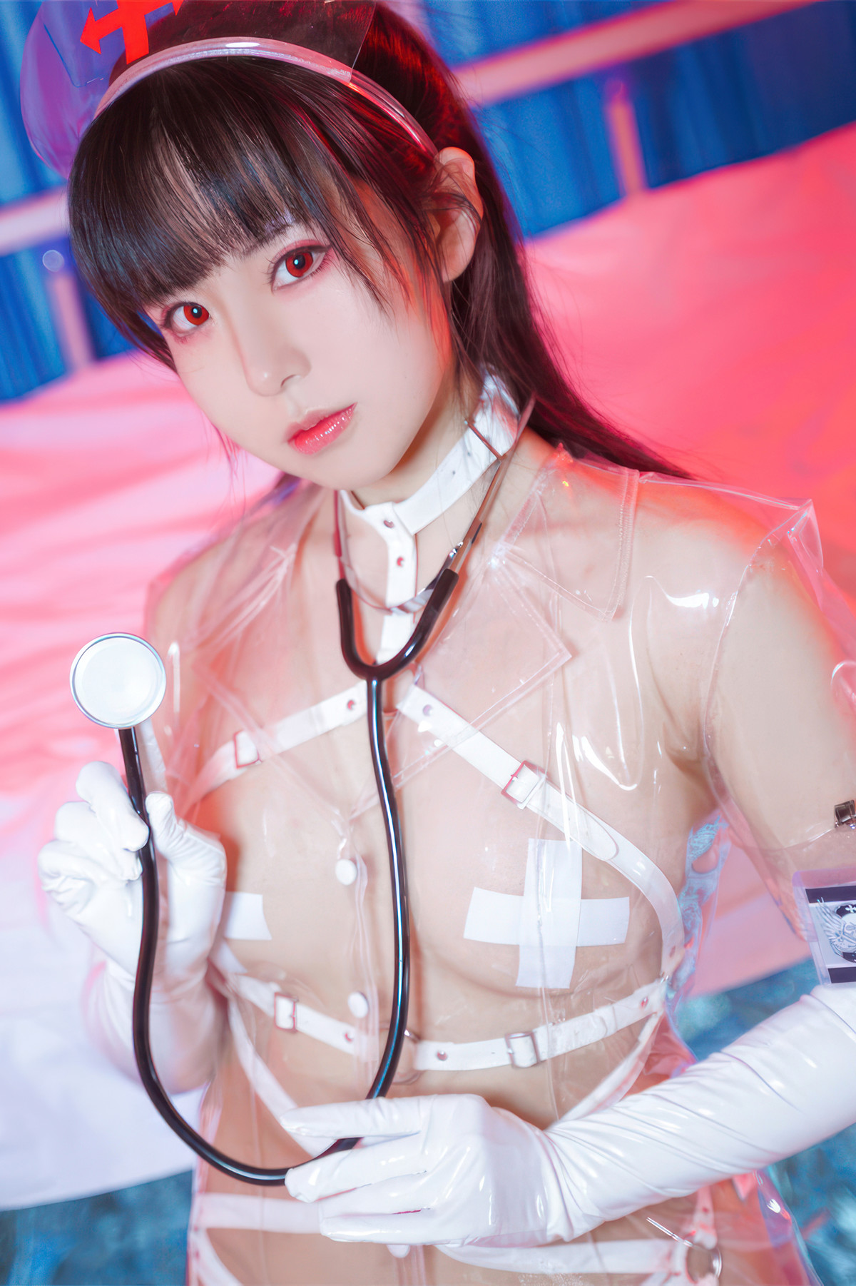 Cosplay 虎森森 透明护士 Transparent Nurse