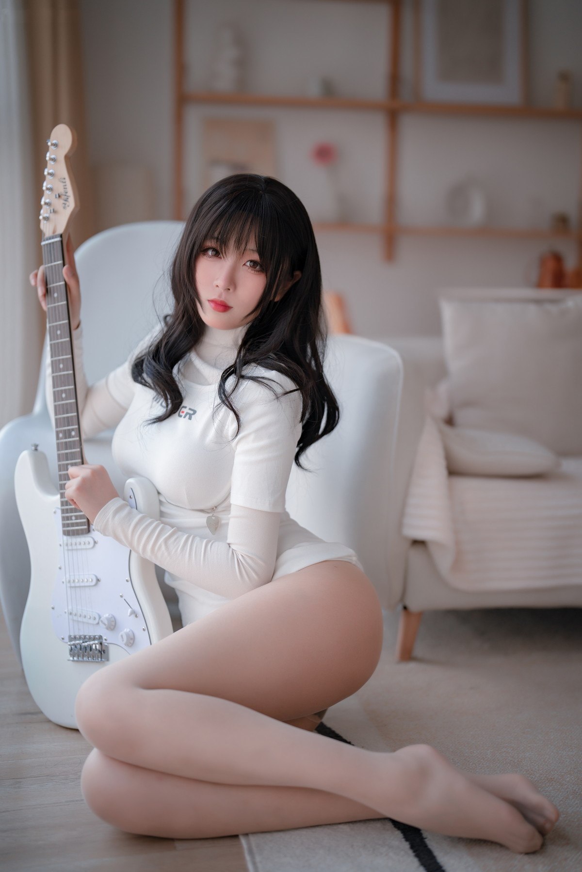 Cosplay 轩萧学姐 吉他妹妹肉丝