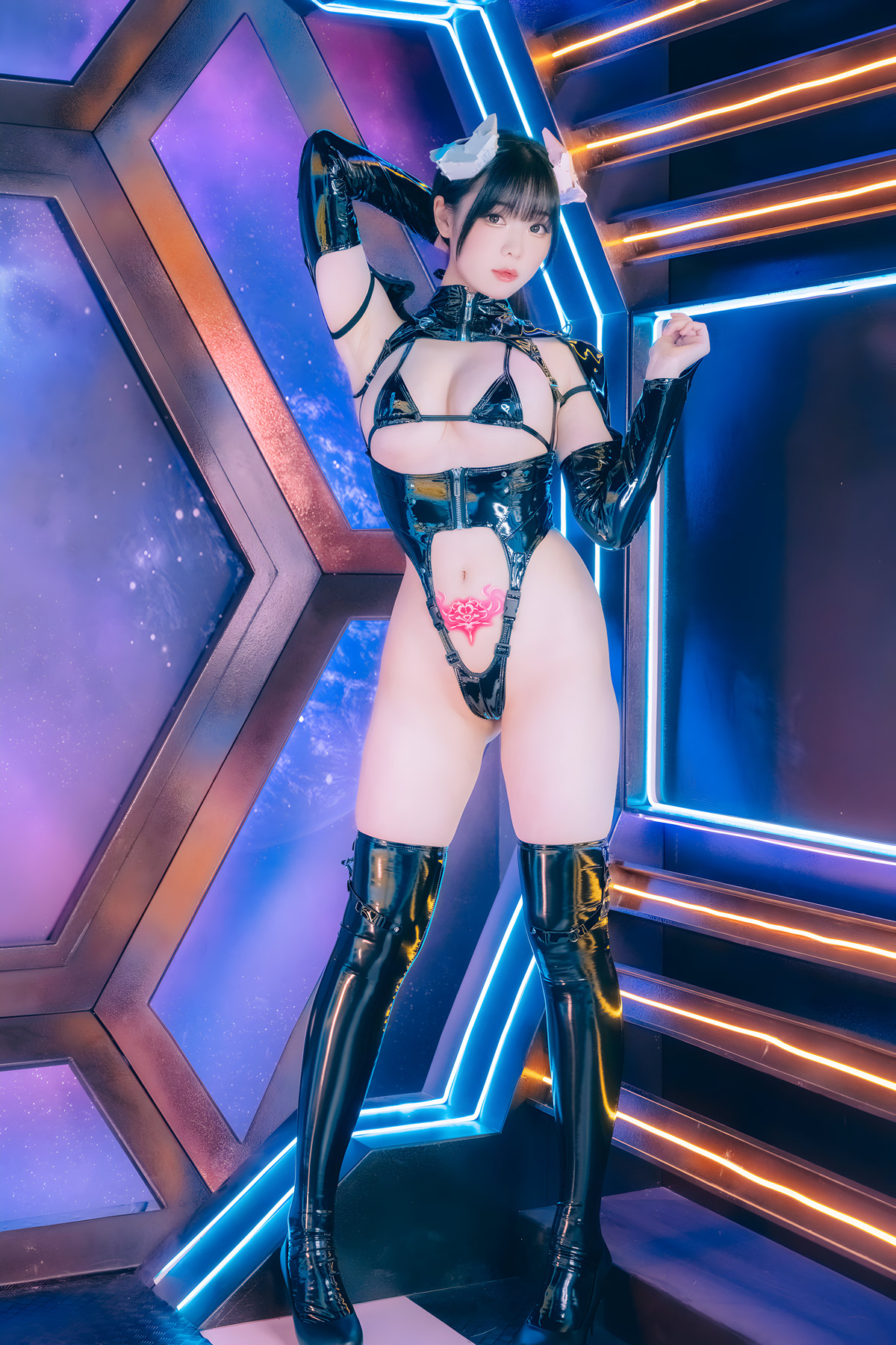 Cosplay 霜月shimo Cyber Shimo サイバー シモ Set.02