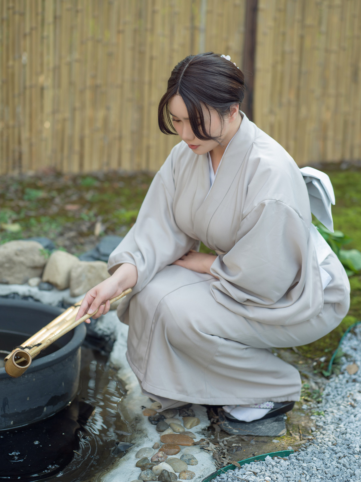 Cosplay 麻花麻花酱 兽耳和服 Kimono Set.01