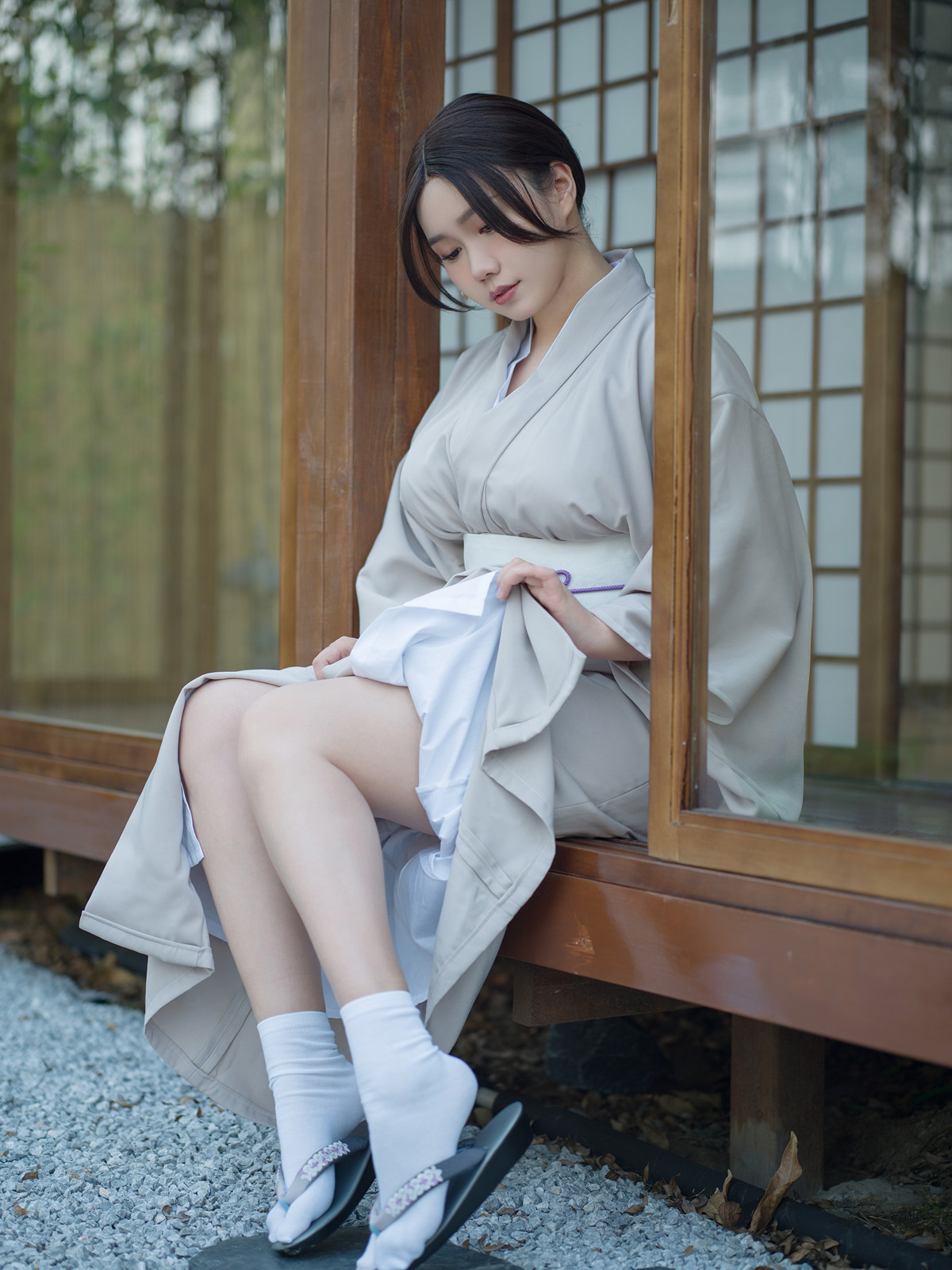 Cosplay 麻花麻花酱 兽耳和服 Kimono Set.01