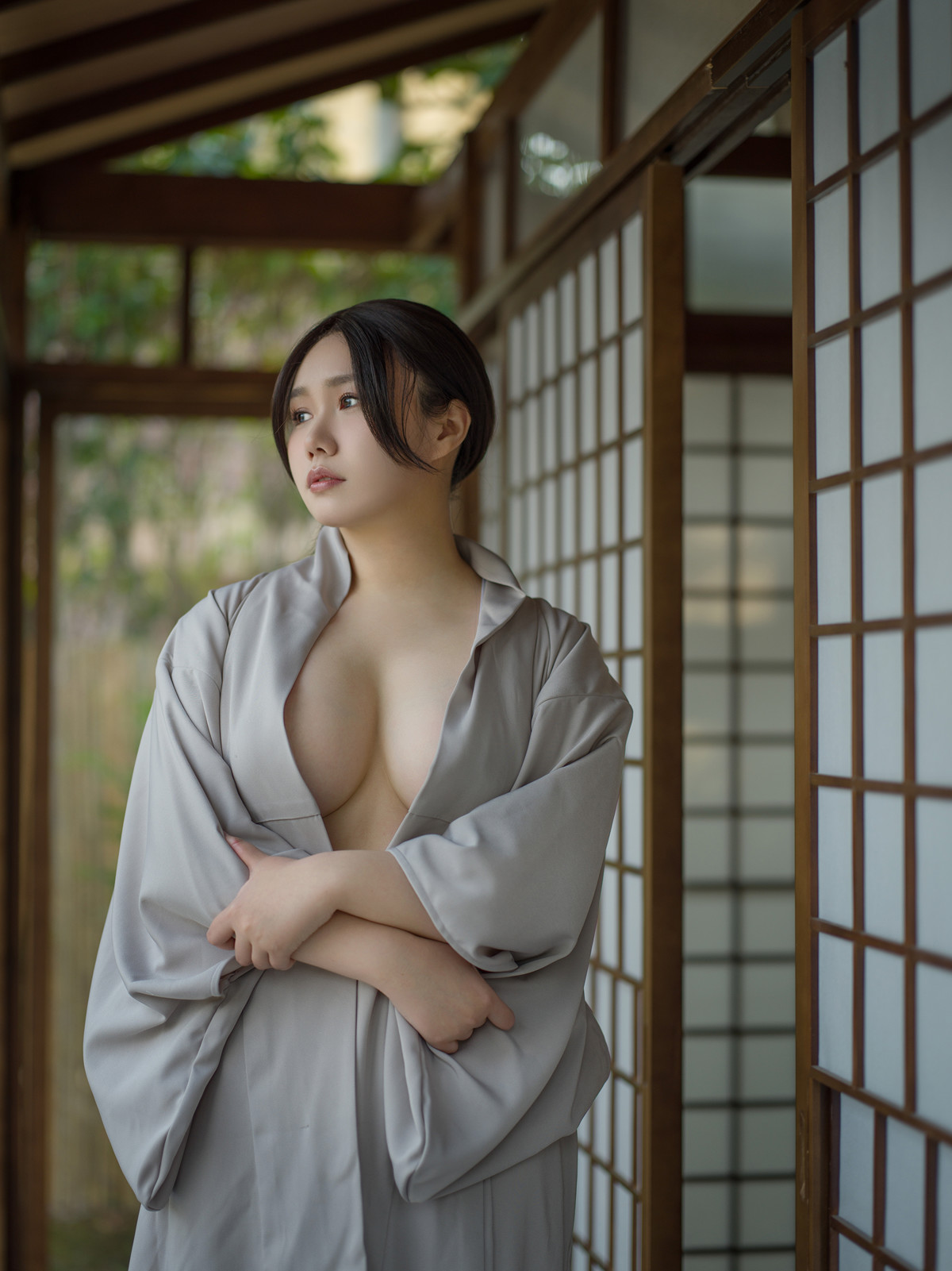 Cosplay 麻花麻花酱 兽耳和服 Kimono Set.01