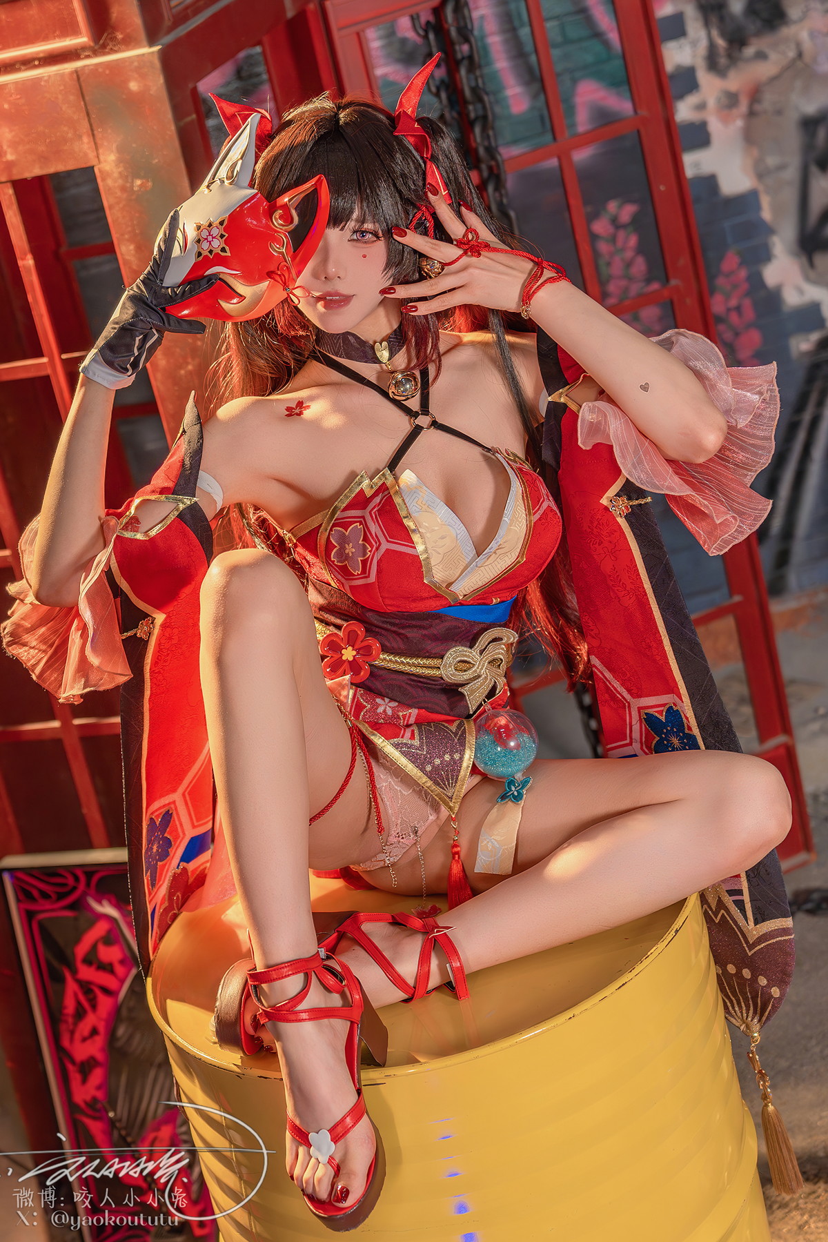 Cosplay 黏黏团子兔 星穹铁道-花火