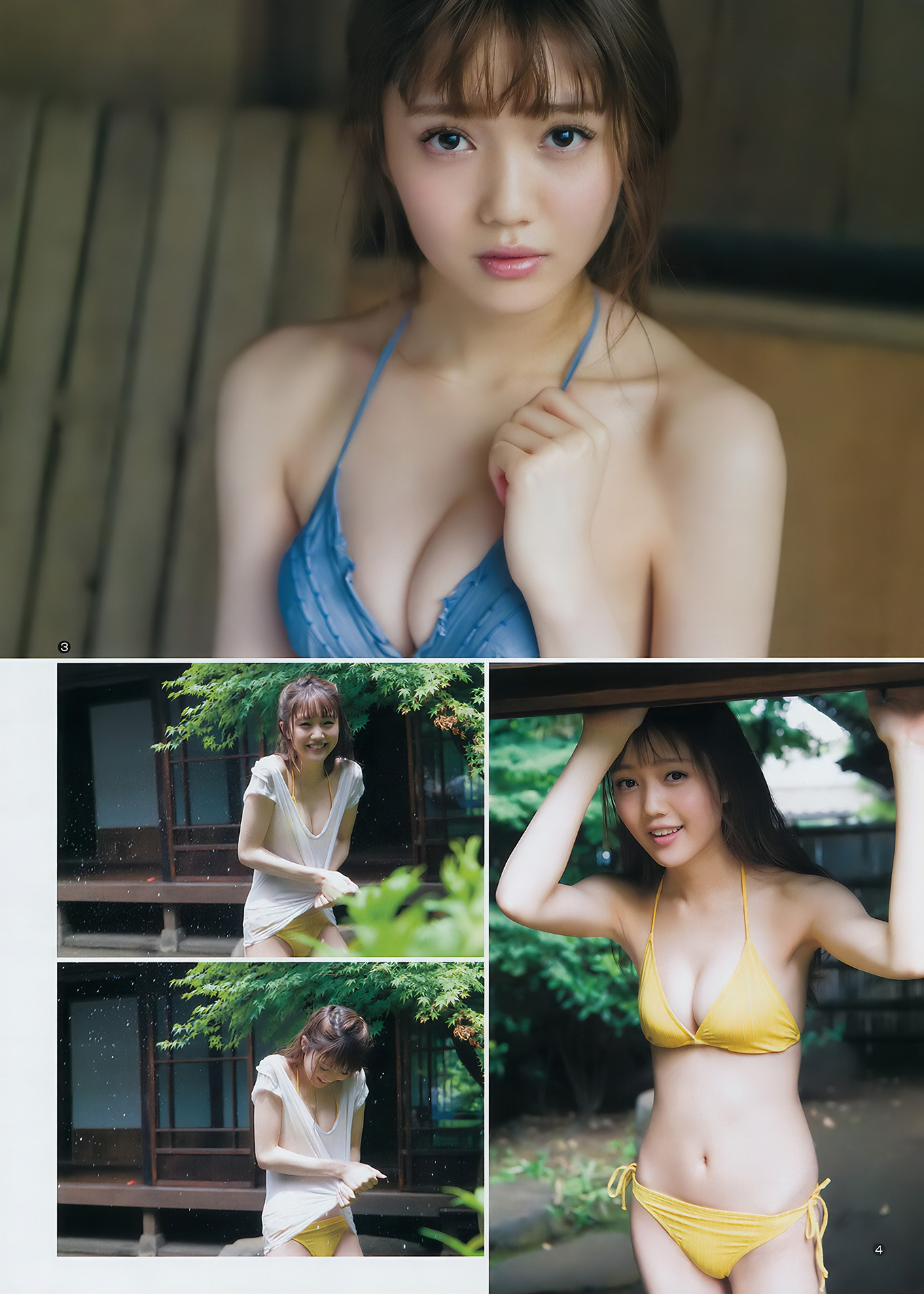 松川菜々花・三城千咲・鷲見玲奈, Young Jump 2017 No.40 (ヤングジャンプ 2017年40号)