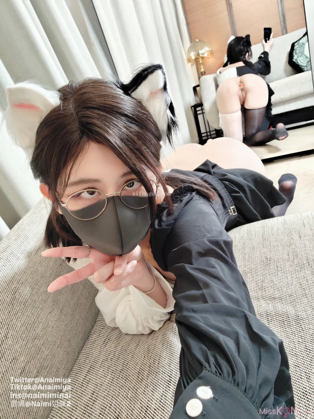 Coser@Anaimiya奶咪_ OF 2024 11月-黑白猫