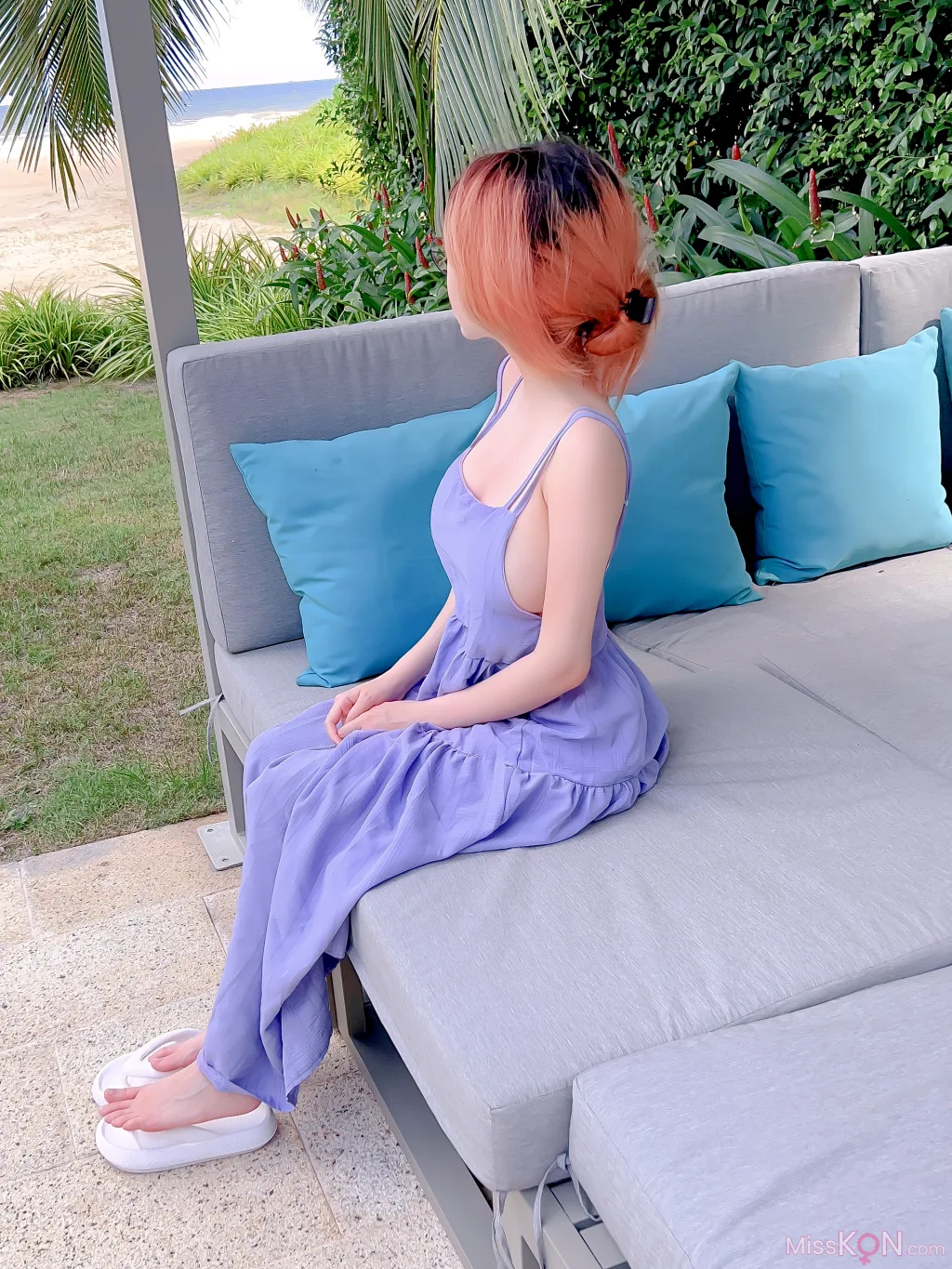 Coser@Potato Godzilla_ Casual Violet Dress NSFW