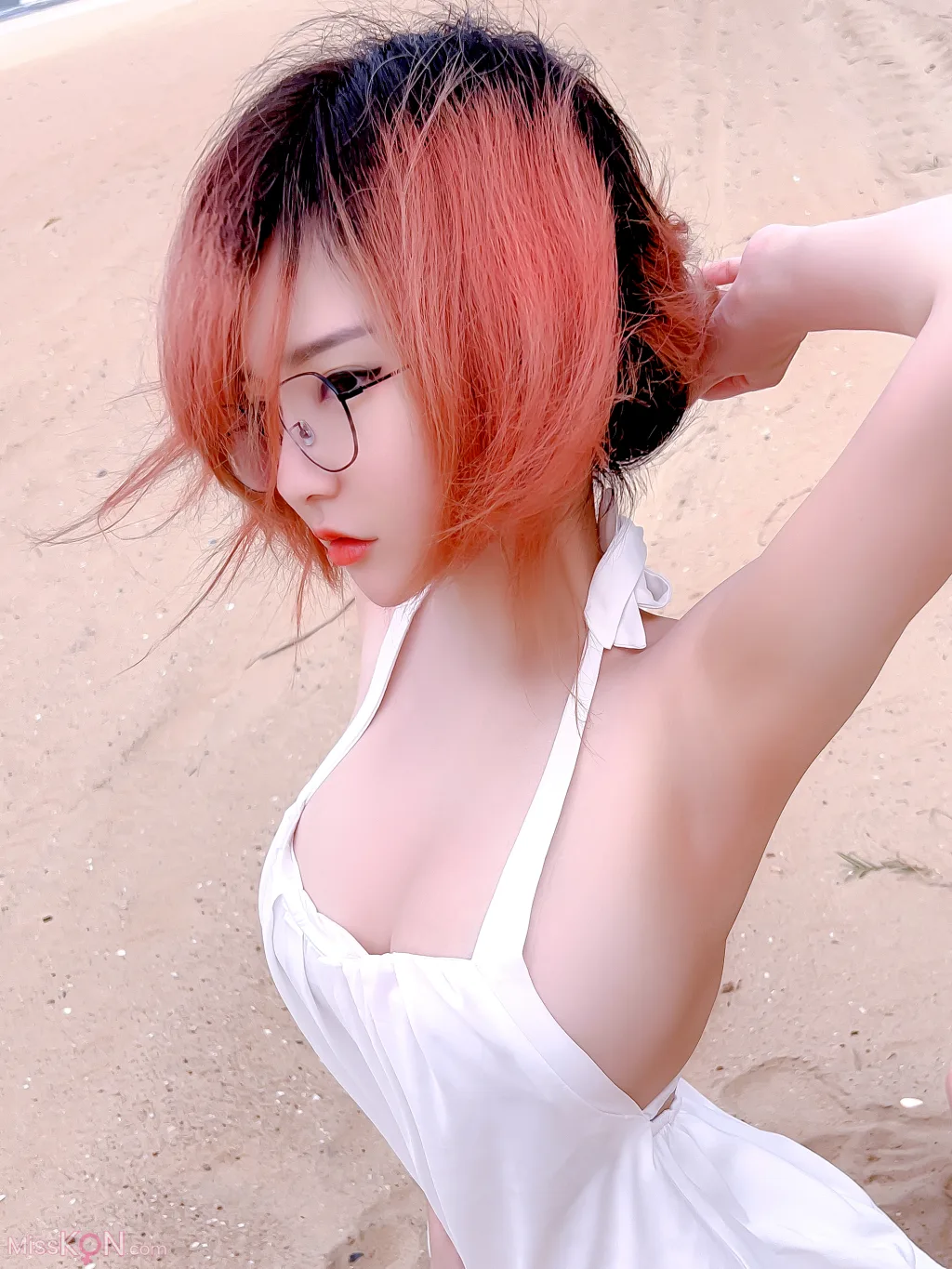 Coser@Potato Godzilla_ Casual White Dress On Beach NSFW