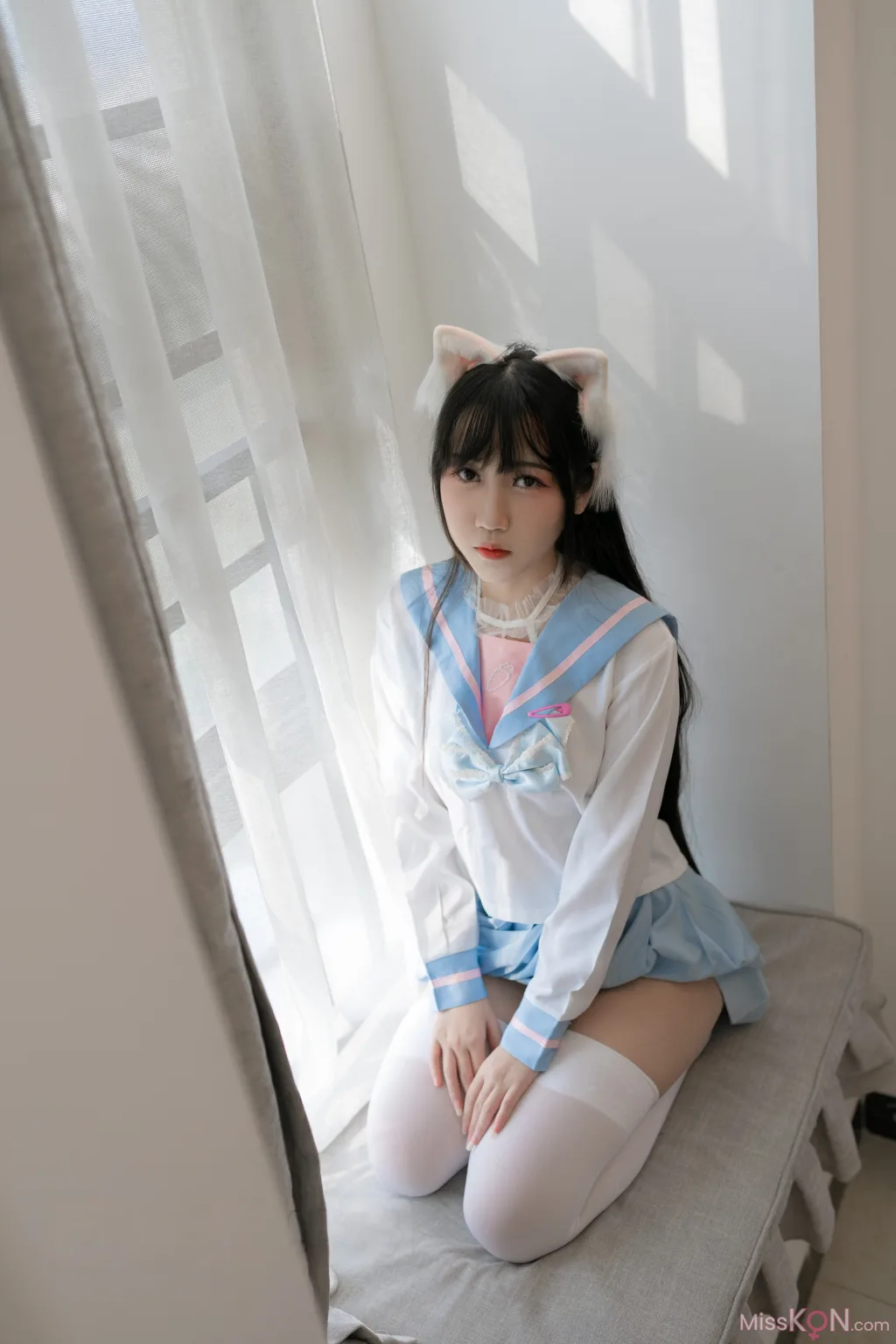 Coser@不呆猫_ 白色兔子JK