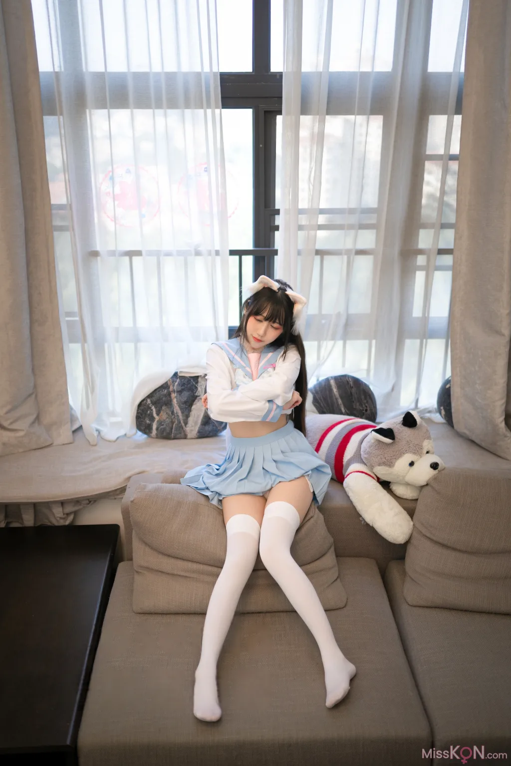 Coser@不呆猫_ 白色兔子JK