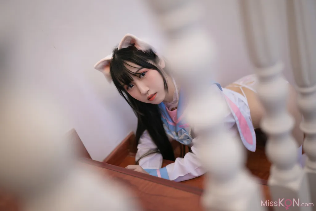 Coser@不呆猫_ 白色兔子JK