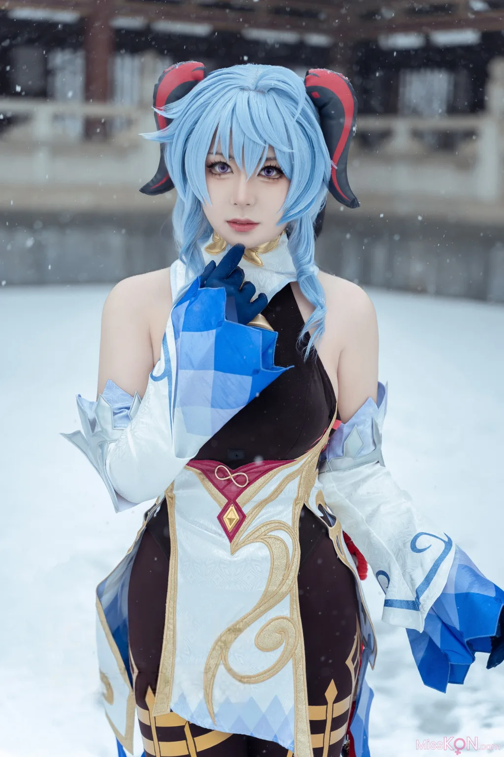 Coser@虎森森_ 原神 甘雨 雪景