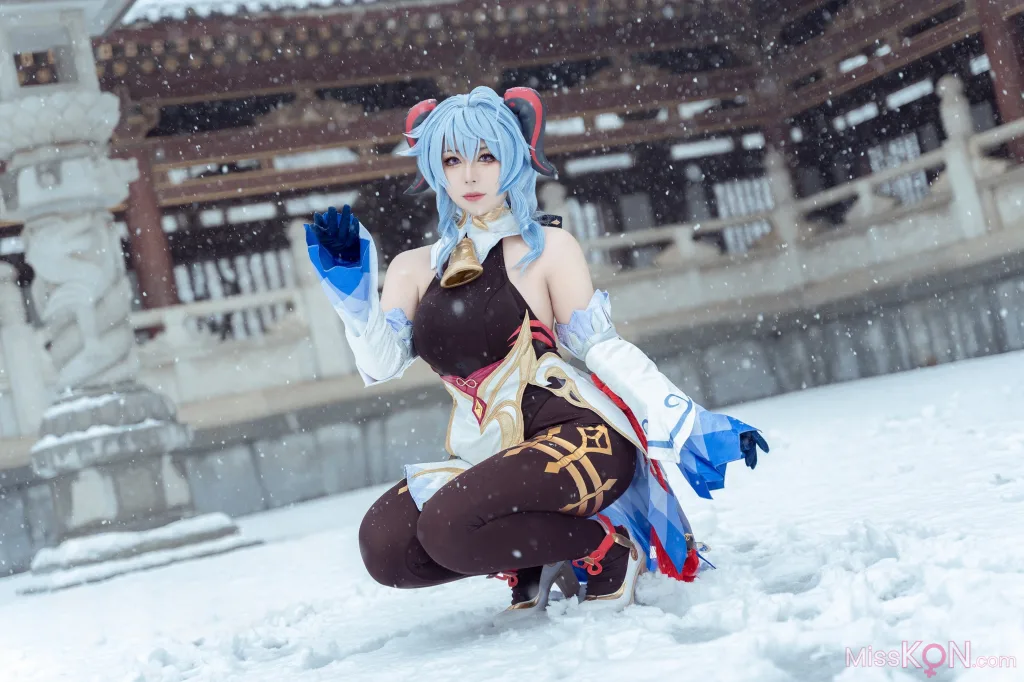 Coser@虎森森_ 原神 甘雨 雪景