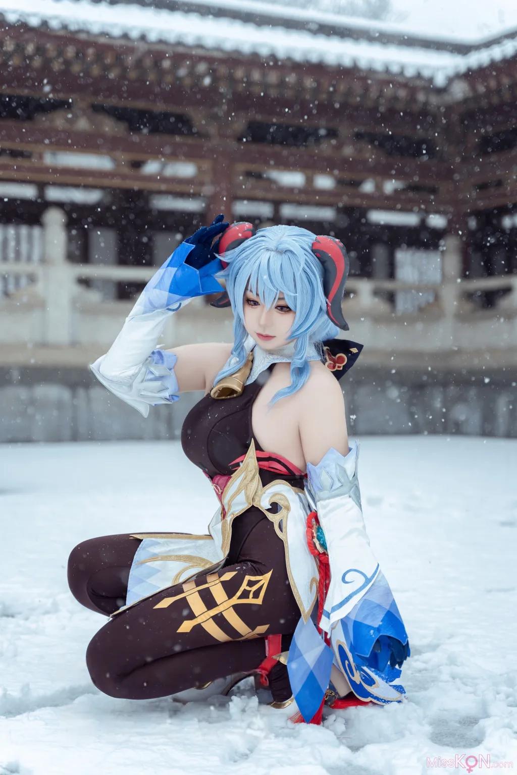 Coser@虎森森_ 原神 甘雨 雪景