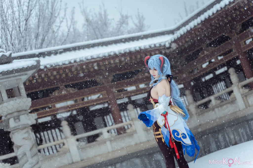 Coser@虎森森_ 原神 甘雨 雪景