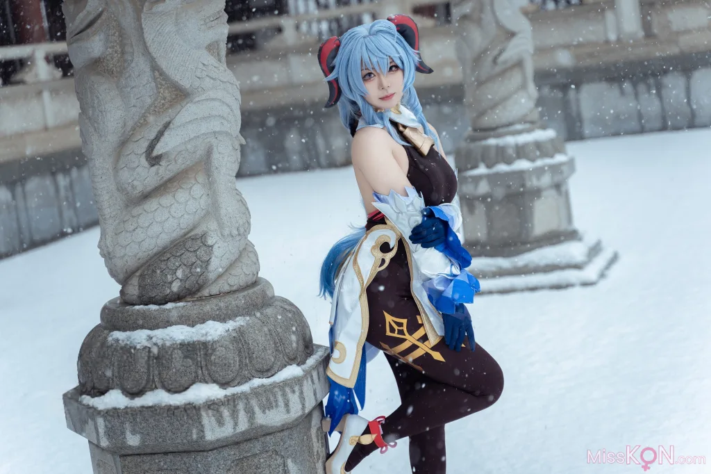 Coser@虎森森_ 原神 甘雨 雪景