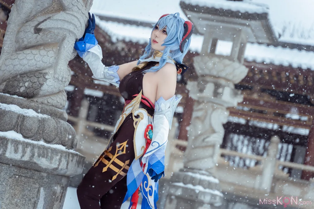 Coser@虎森森_ 原神 甘雨 雪景