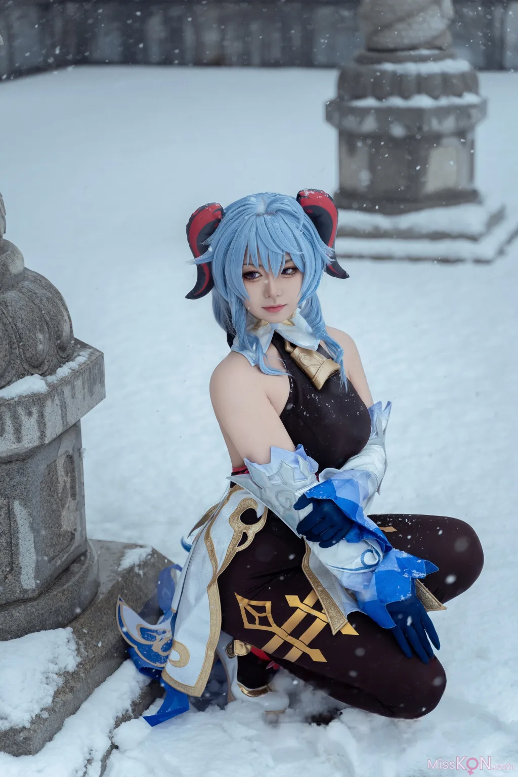 Coser@虎森森_ 原神 甘雨 雪景