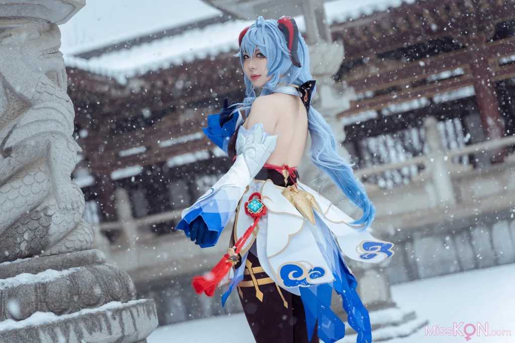 Coser@虎森森_ 原神 甘雨 雪景