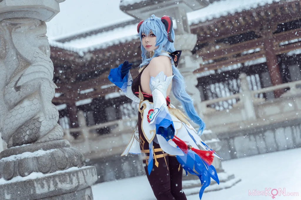 Coser@虎森森_ 原神 甘雨 雪景