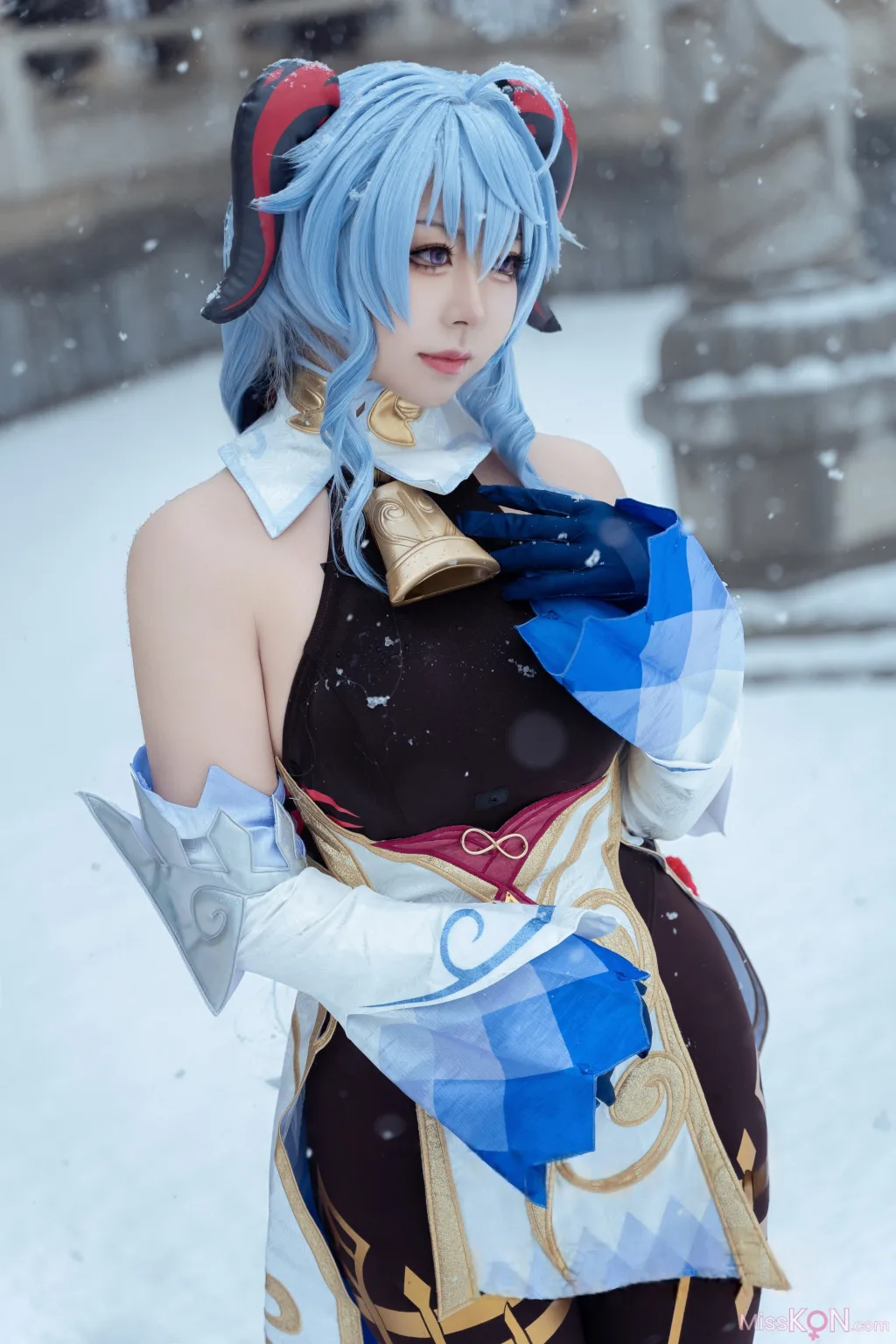 Coser@虎森森_ 原神 甘雨 雪景