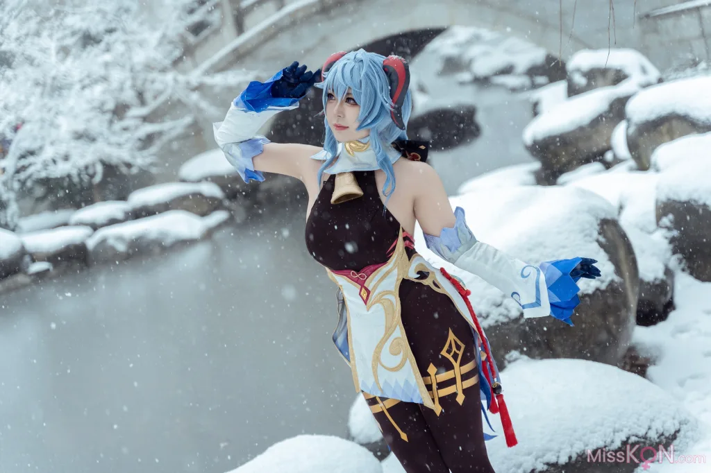 Coser@虎森森_ 原神 甘雨 雪景