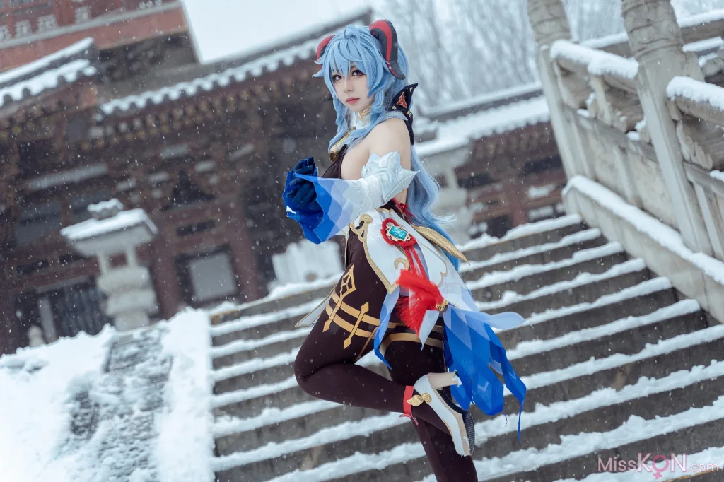 Coser@虎森森_ 原神 甘雨 雪景