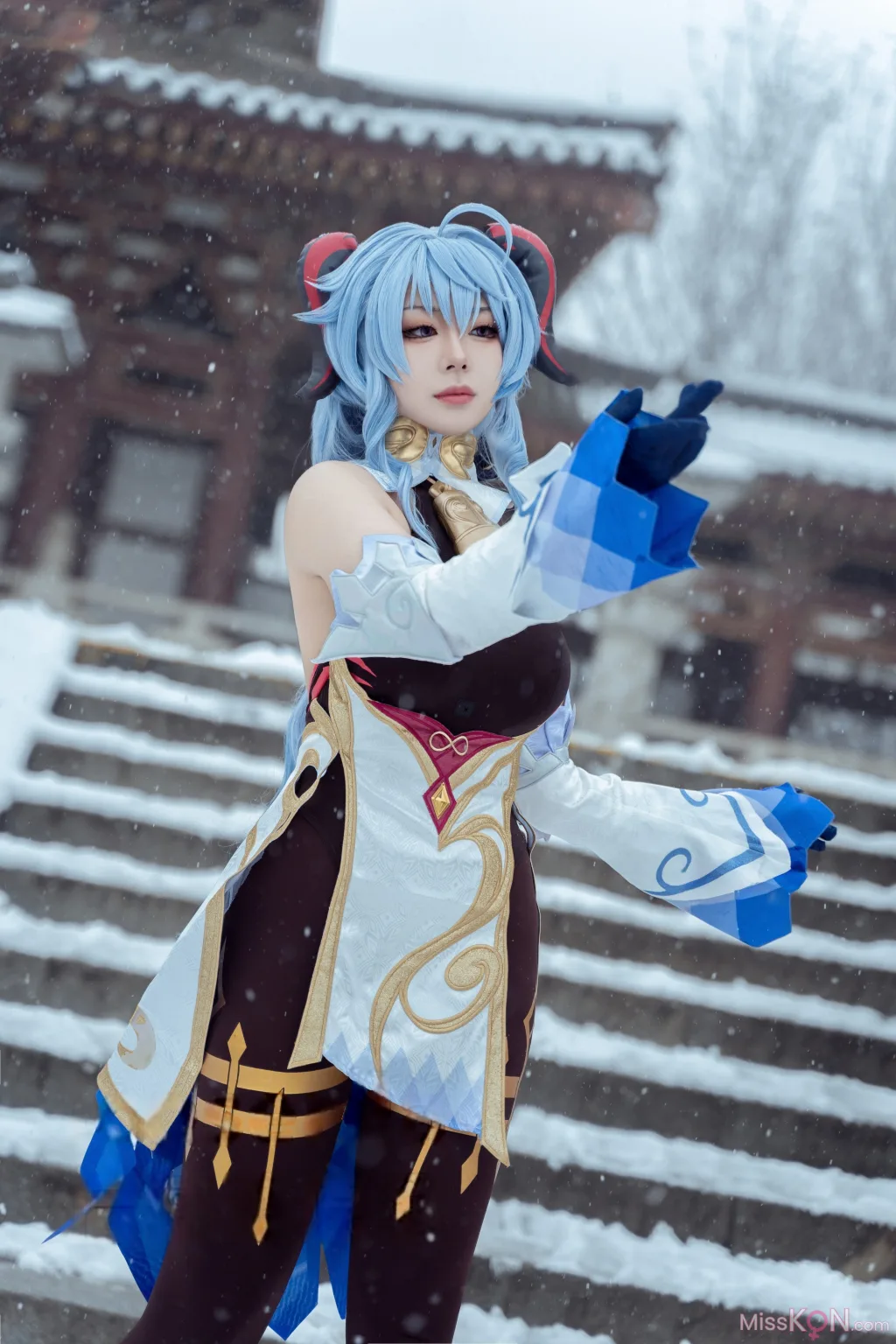 Coser@虎森森_ 原神 甘雨 雪景